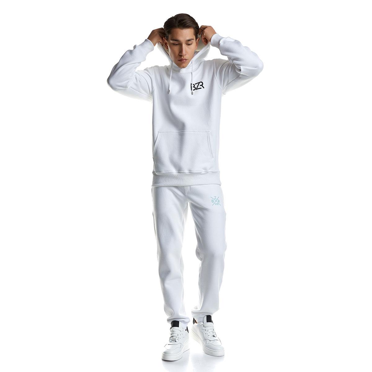 2129106H ΜΠΛΟΥΖΑ HOODY - WHITE