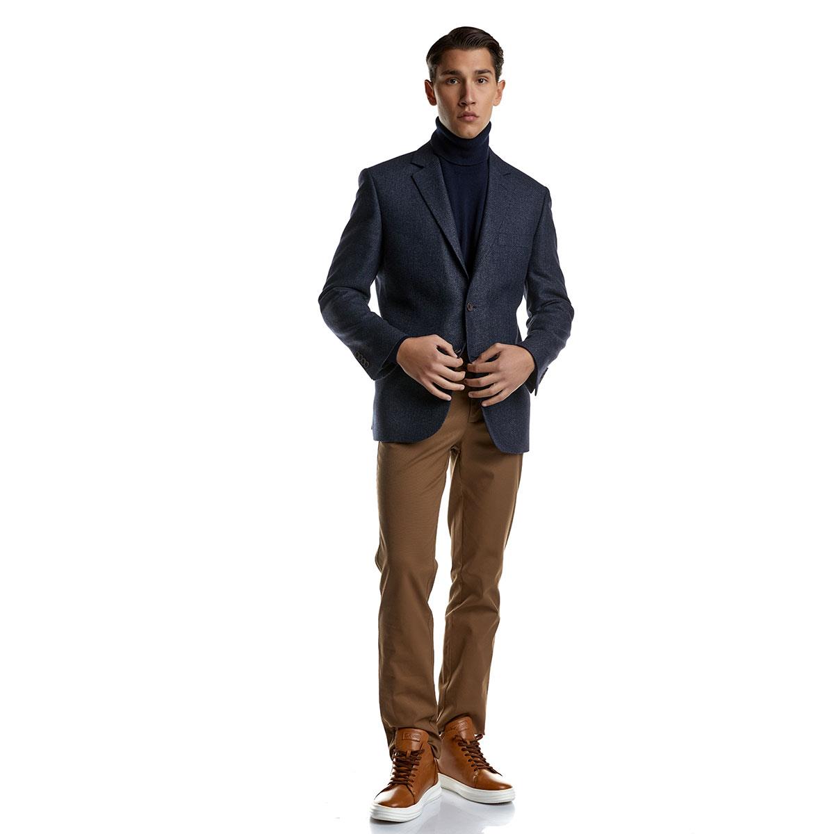 2125169/71156 ΠΑΝΤΕΛΟΝΙ CHINOS ΜΕ ΕΛΑΣΤΙΚΟ ΖΩΝΑΡΙ - L. BROWN