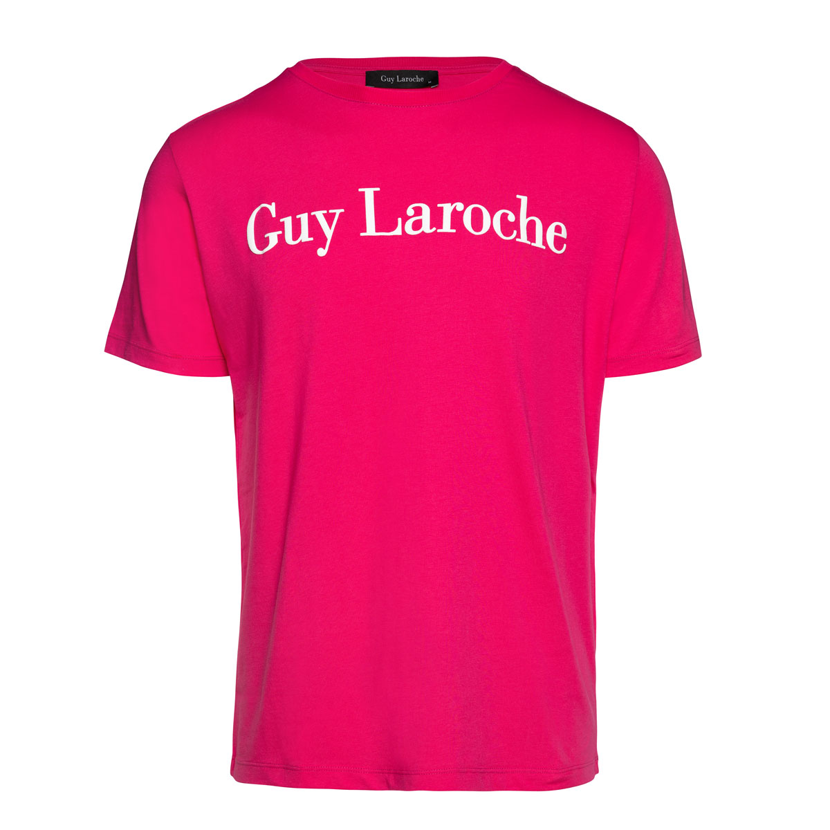 Guy Laroche Ανδρικό Βαμβακερό Κοντομάνικο T-Shirt σε Φούξια Χρώμα