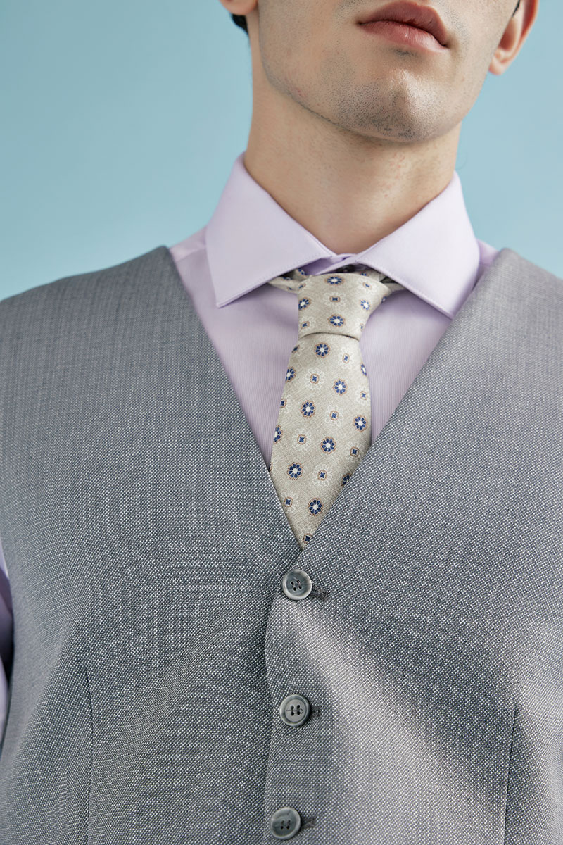 Ανδρικό Κοστούμι 20121G Slim Fit σε Γκρι Χρώμα Guy Laroche - Image 10