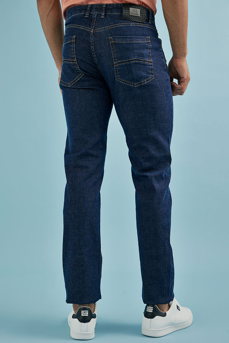 Ανδρικό Παντελόνι Τζιν σε Σκούρο Μπλε Χρώμα Slim Fit, Guy Laroche - Image 5