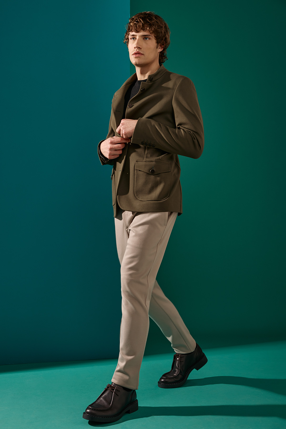 Ανδρικό BIZZARO Σακάκι SAFARI σε Λαδί Χρώμα - Image 5