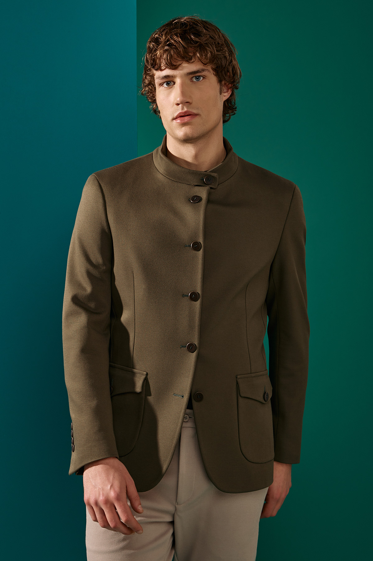 Ανδρικό BIZZARO Σακάκι SAFARI σε Λαδί Χρώμα - Image 7