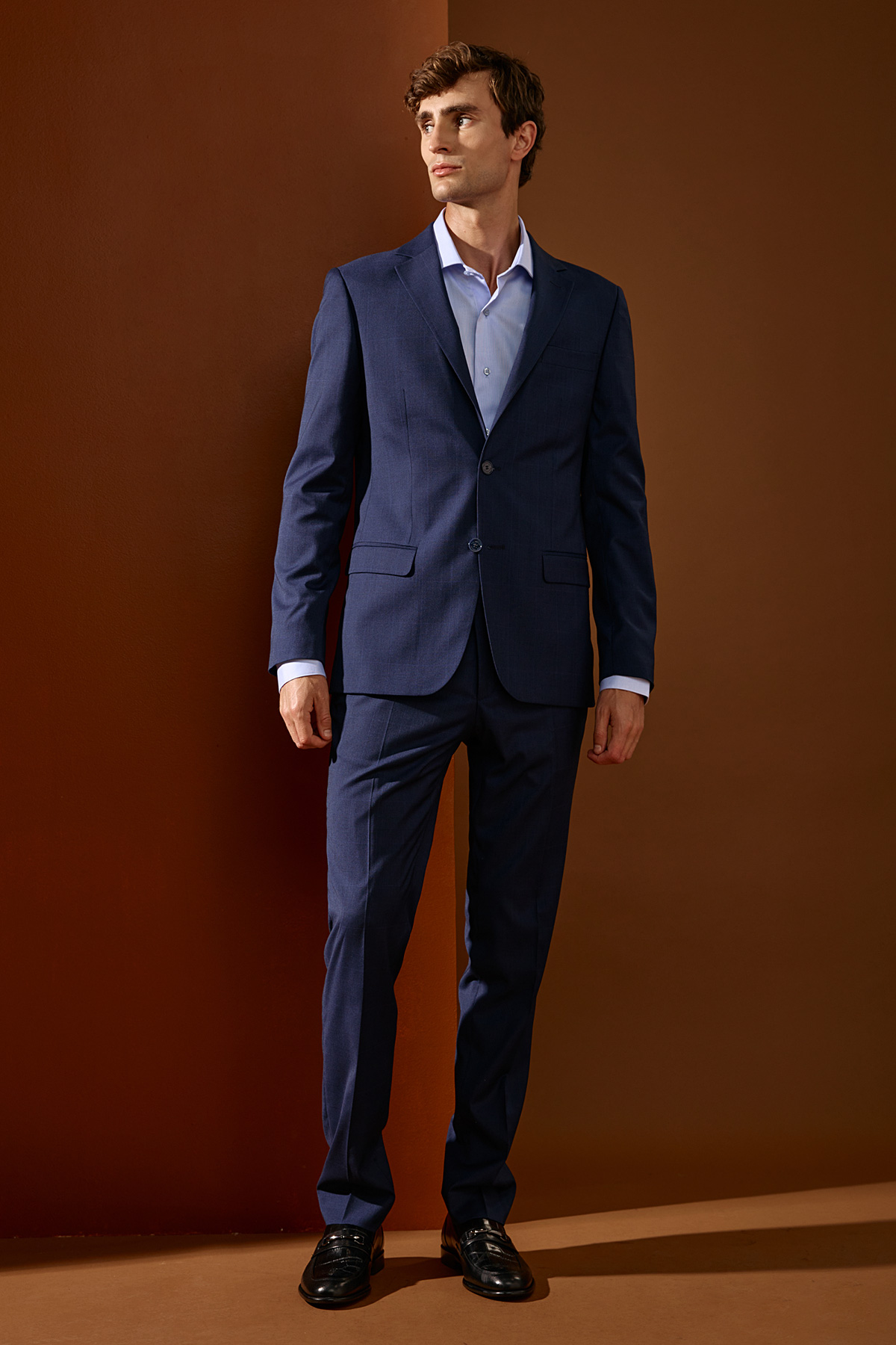 Ανδρικό Κοστούμι 10121 Slim Fit σε Μπλε Χρώμα Guy Laroche