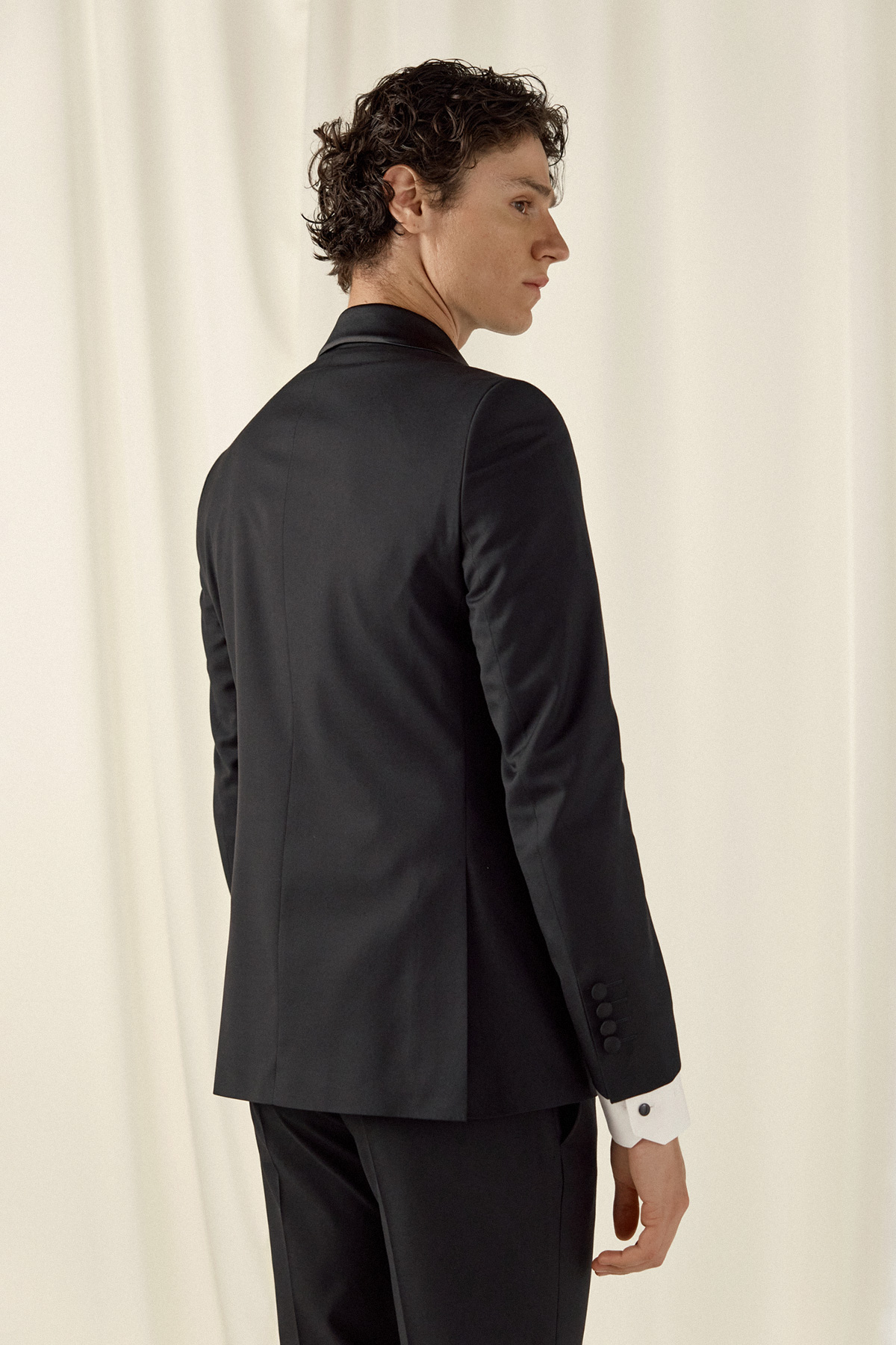 Κοστούμι Σμόκιν 859G-081 σε Μαύρο Χρώμα και Slim Fit Εφαρμογή Bizzaro - Image 11