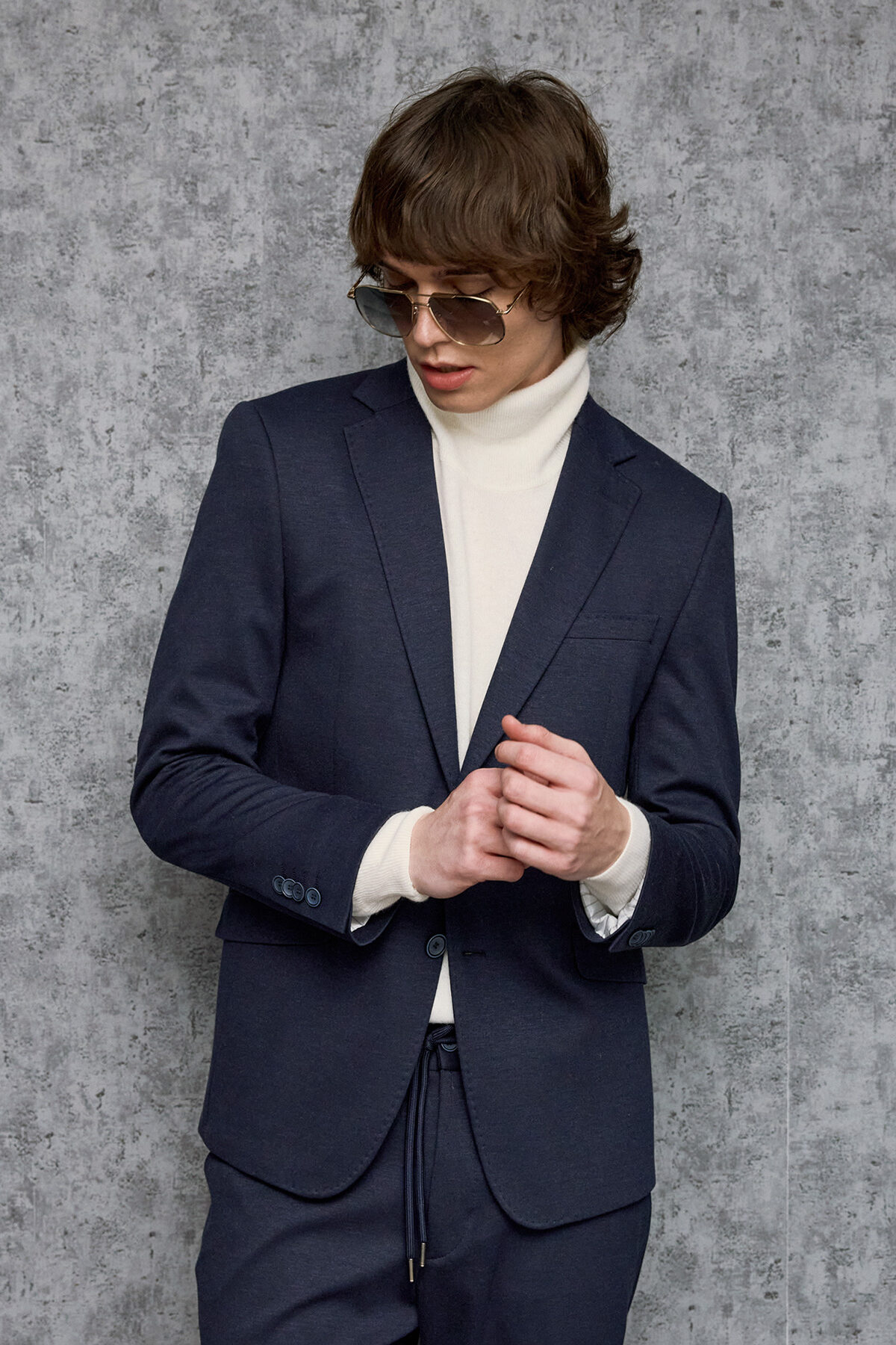 Alternative view of Ανδρικό Κοστούμι 10855-2088 Slim Fit σε  BLUE Χρώμα Bizzaro