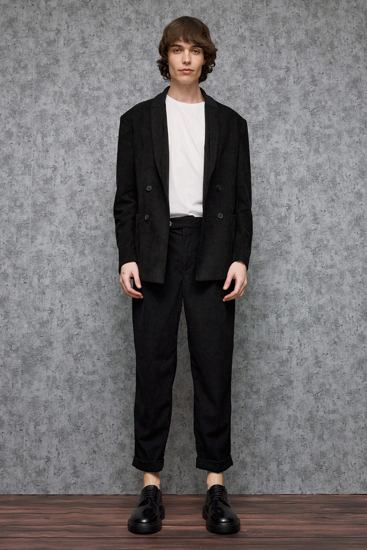 Alternative view of Σακάκι Κοτλέ  JERSEY σε  BLACK Χρώμα, BZR