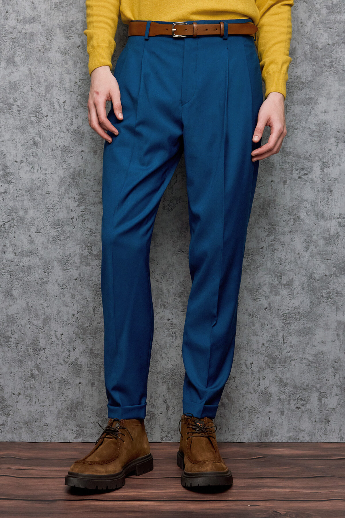 Alternative view of Παντελόνι TRENDO σε PETROL Χρώμα, BZR