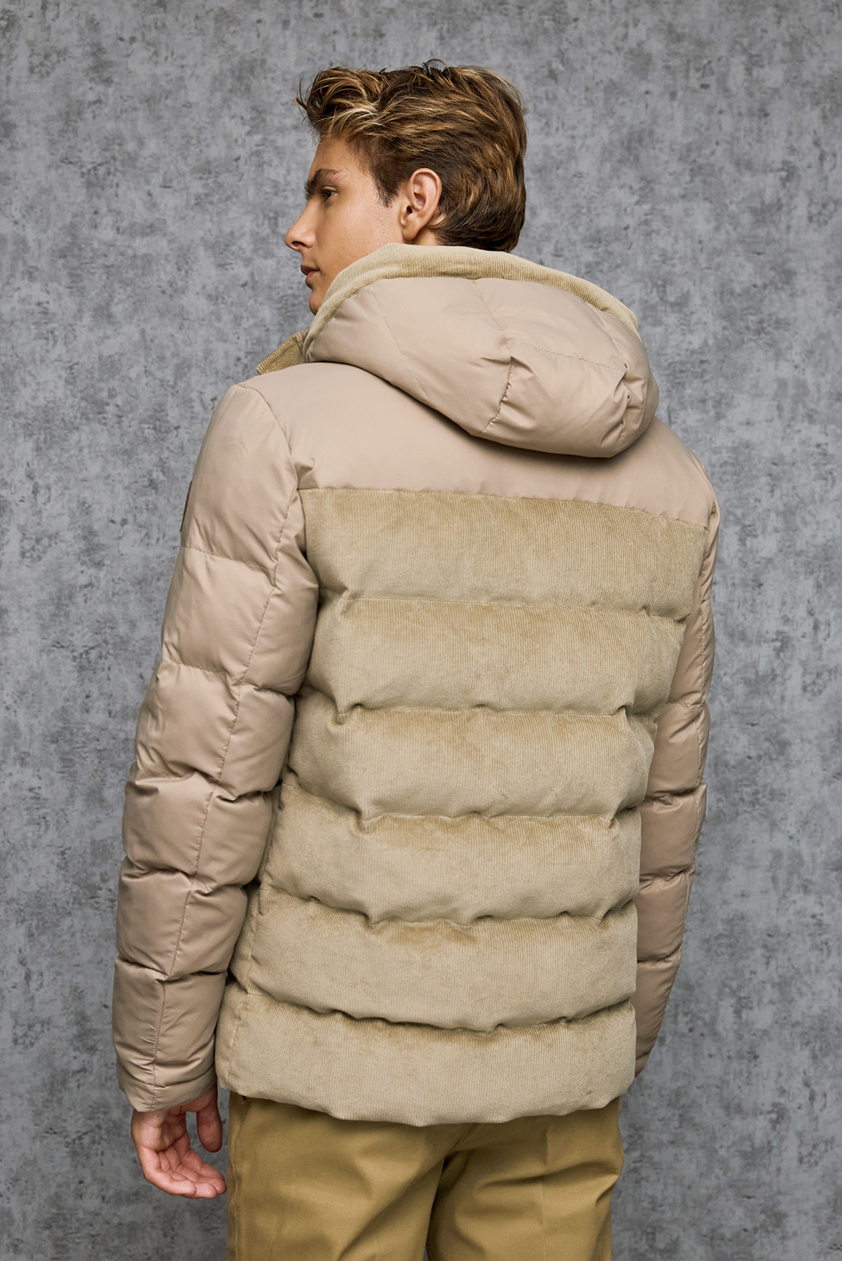 Guy Laroche Μπουφάν Με Κουκούλα σε BEIGE Χρώμα - Image 9