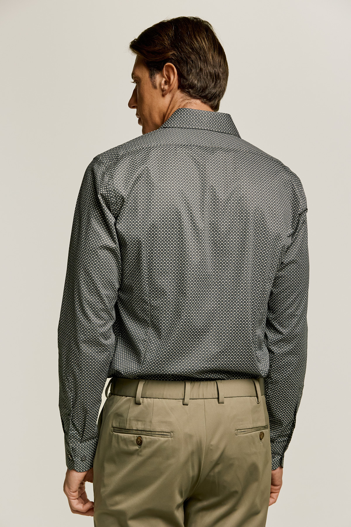 Guy Laroche Βαμβακερό Πουκάμισο σε Brown Χρώμα με Slim Fit Εφαρμογή - Image 5