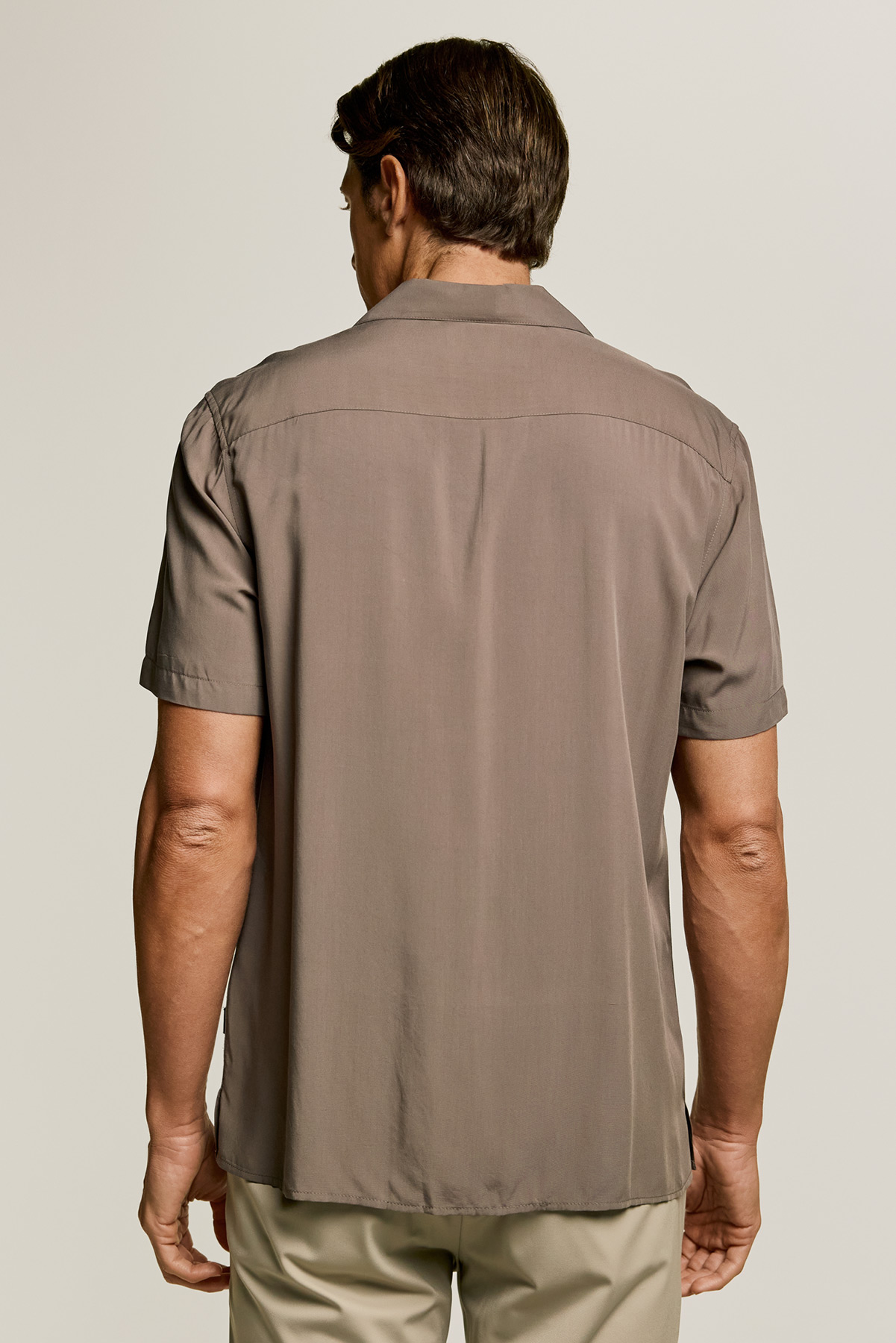 Gianni Lupo Πουκάμισο σε Beige Χρώμα με loose Fit Εφαρμογή - Image 8