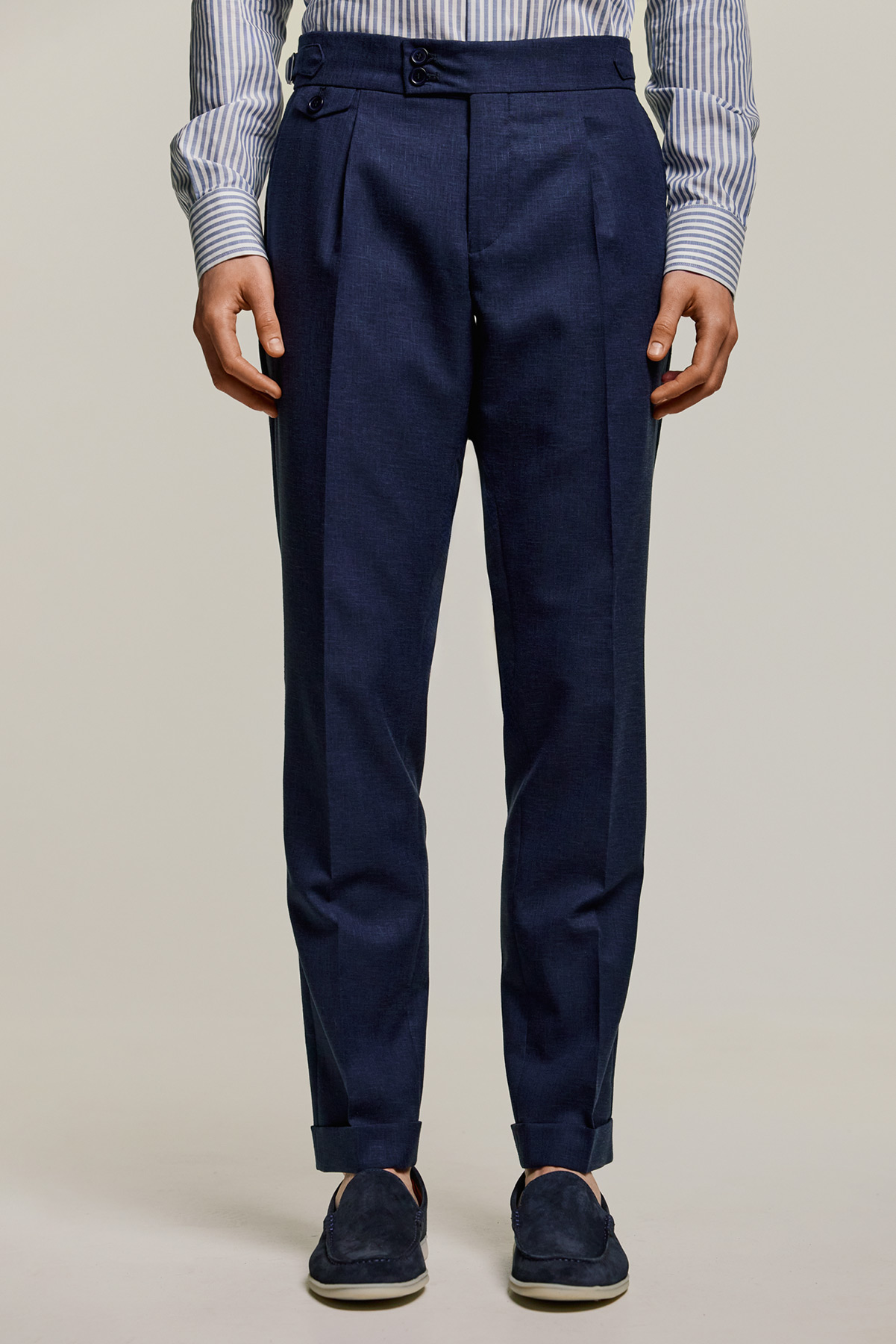 Bizzaro Κοστούμι Σταυρωτό 10757-096 σε BLUE Χρώμα και Slim Fit Εφαρμογή - Image 9