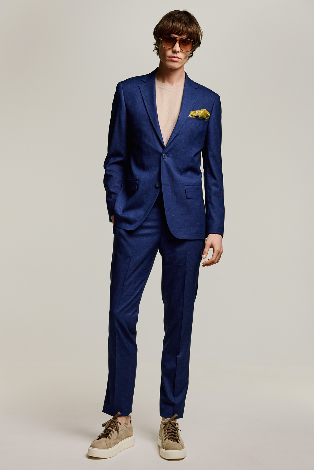 Bizzaro Κοστούμι 20854-081 σε Blue Χρώμα και Slim Fit Εφαρμογή