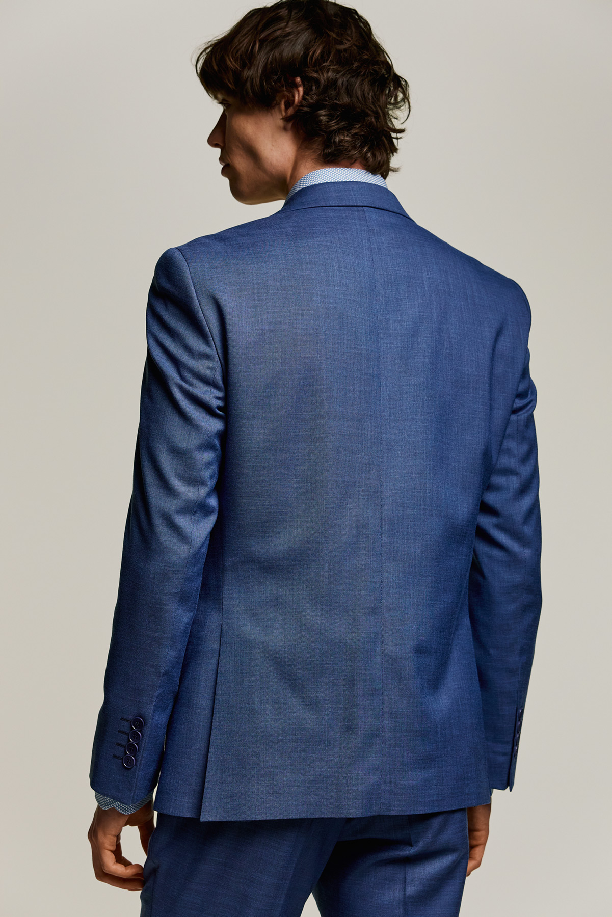 Bizzaro Ανδρικό Κοστούμι 855-081 Slim Fit σε Blue Χρώμα - Image 7