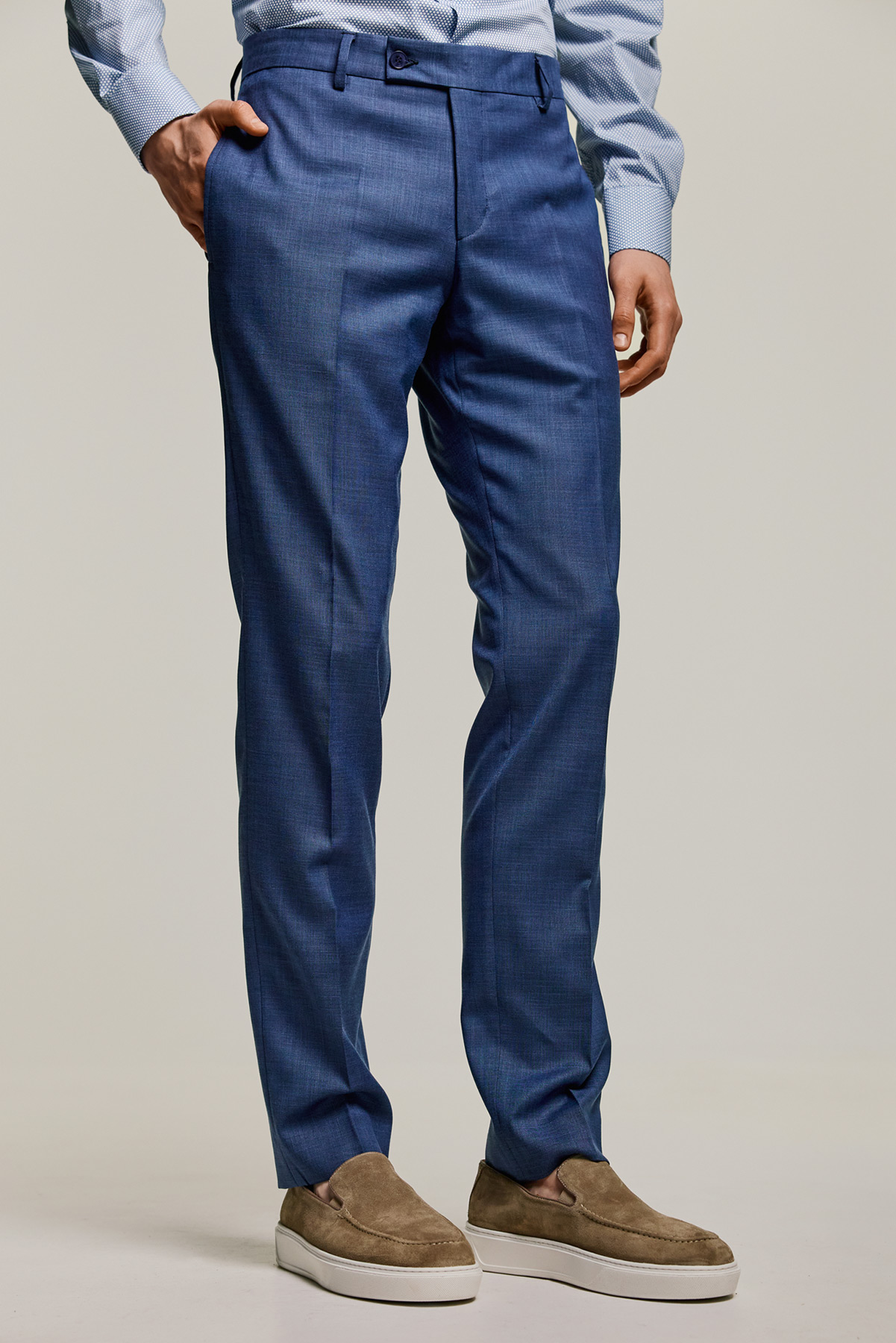 Bizzaro Ανδρικό Κοστούμι 855-081 Slim Fit σε Blue Χρώμα - Image 9