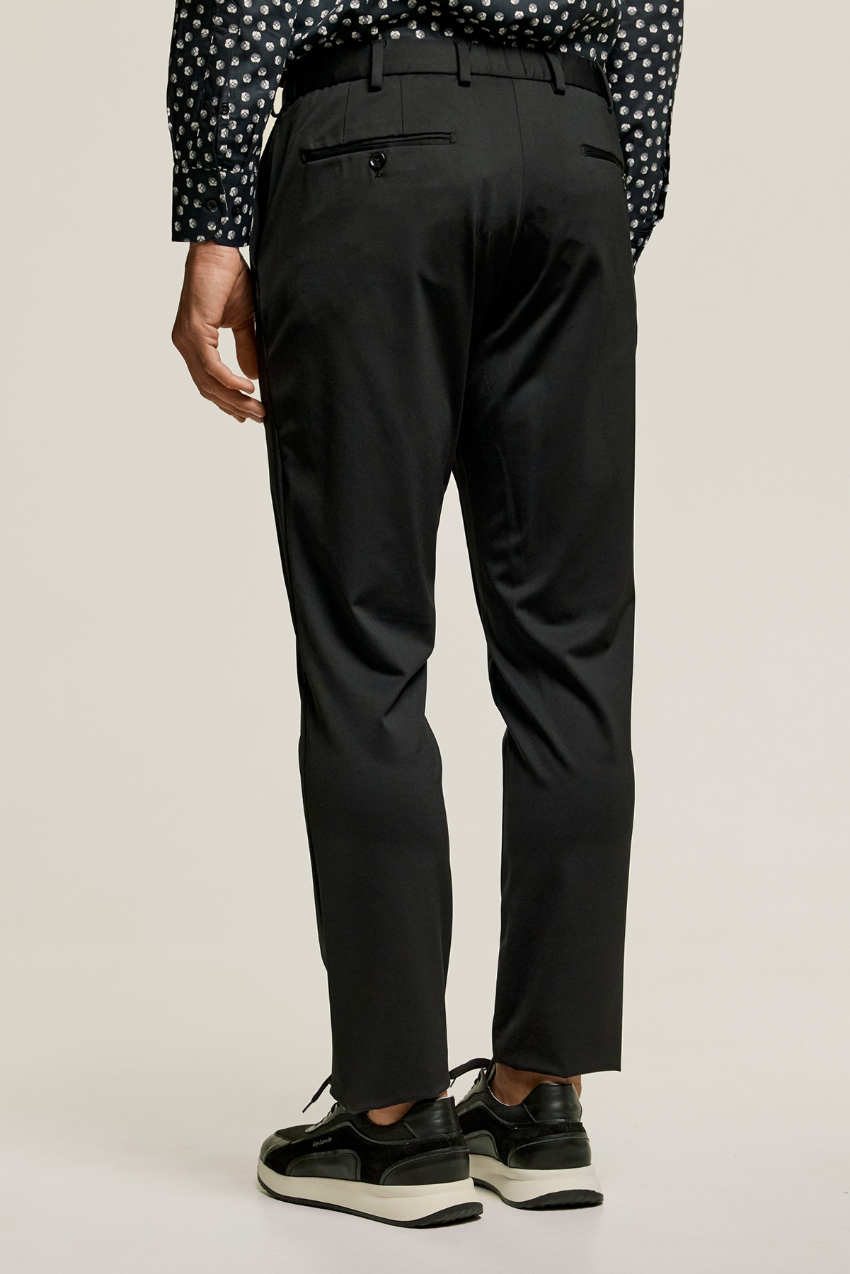 Ανδρικό Παντελόνι Με Λάστιχο σε BLACK Χρώμα, Slim Fit BIZZARO - Image 5