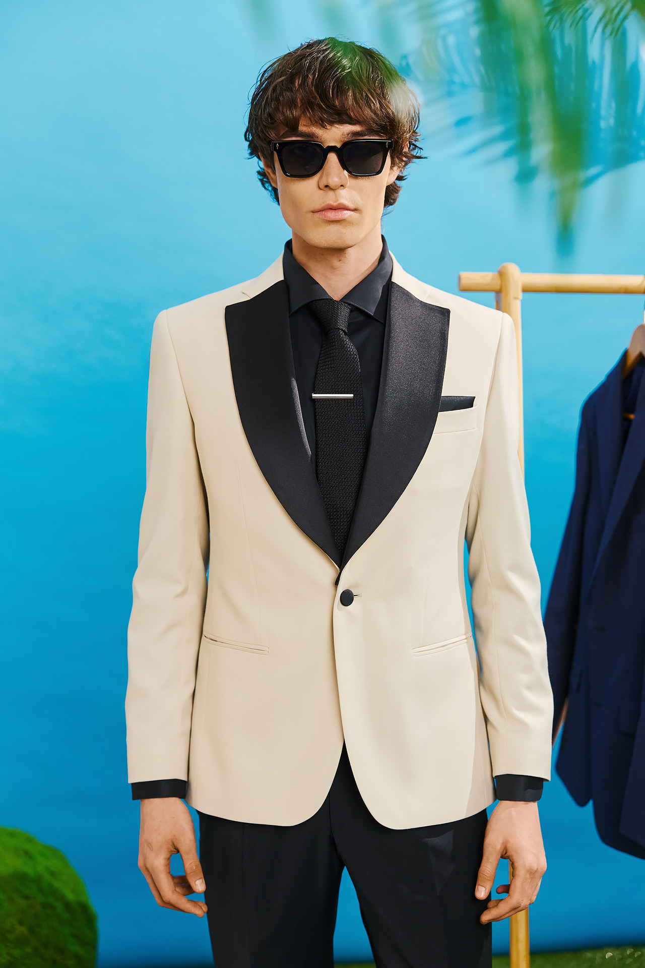 Bizzaro Formal Σακάκι 835 Slim Fit σε Beige Χρώμα