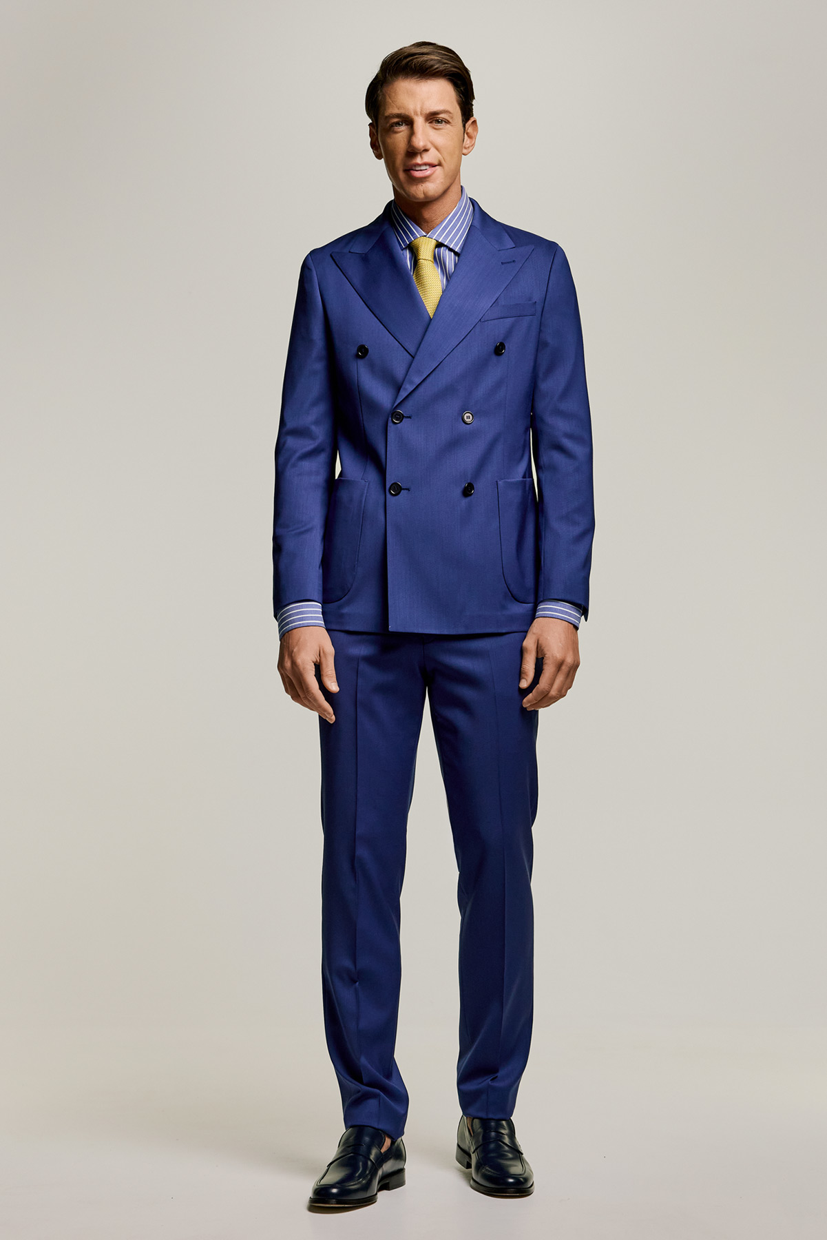 Alternative view of Guy Laroche  Κοστούμι Σταυρωτό 10757-081 σε  BLUE Χρώμα και Slim Fit Εφαρμογή
