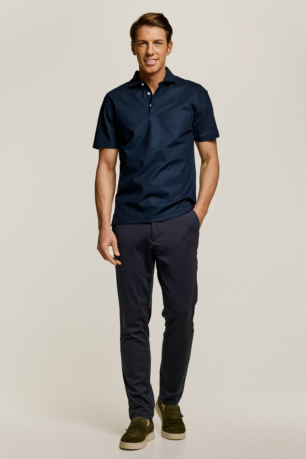 Ανδρικό Παντελόνι Με Λάστιχο σε BLUE Χρώμα, Slim Fit BIZZARO - Image 3