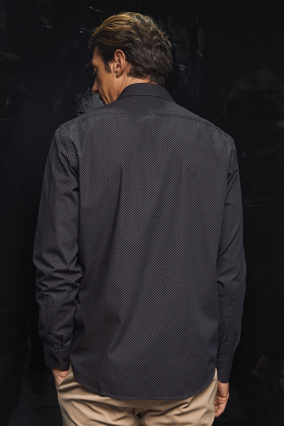 Guy Laroche Πουκάμισο Βαμβακερό Κάφε Χρώμα σε Classic Fit - Image 3