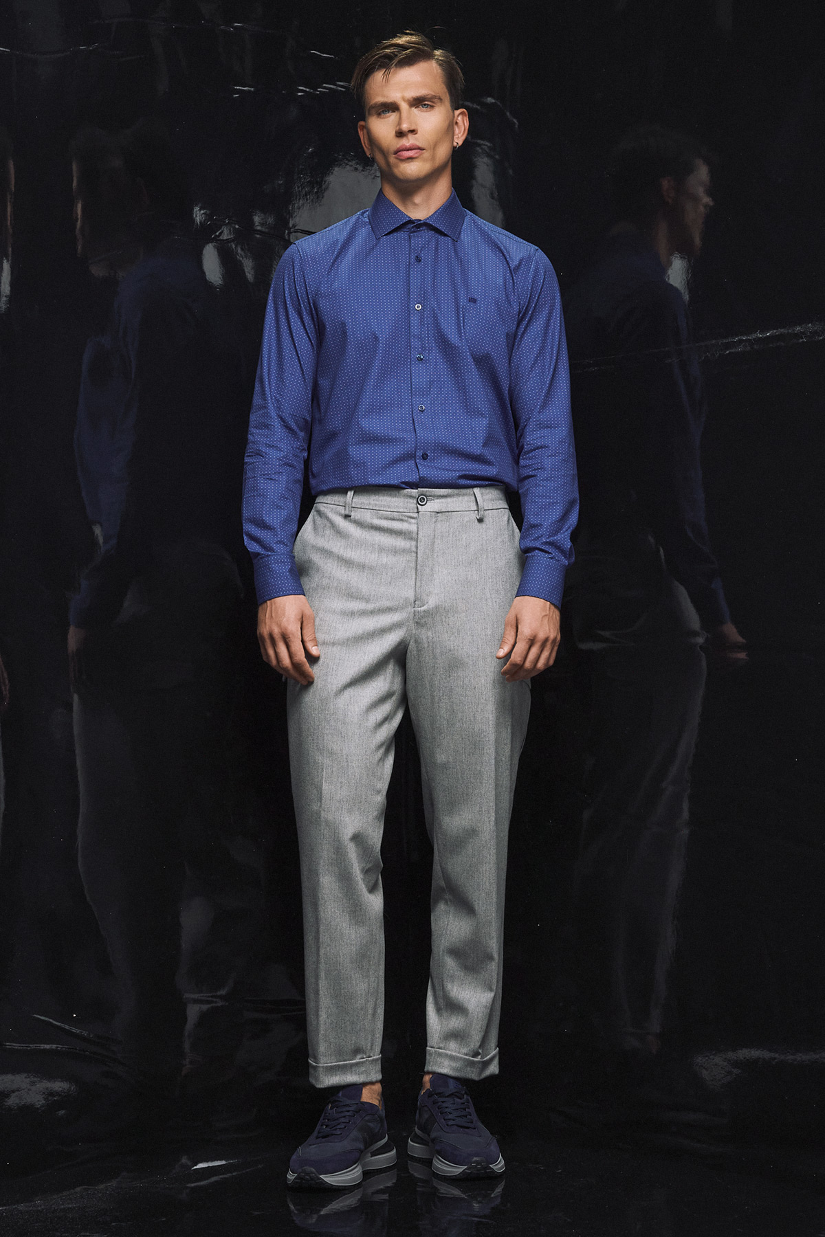 Guy Laroche Πουκάμισο Classic Fit σε Bleu Χρώμα - Image 3