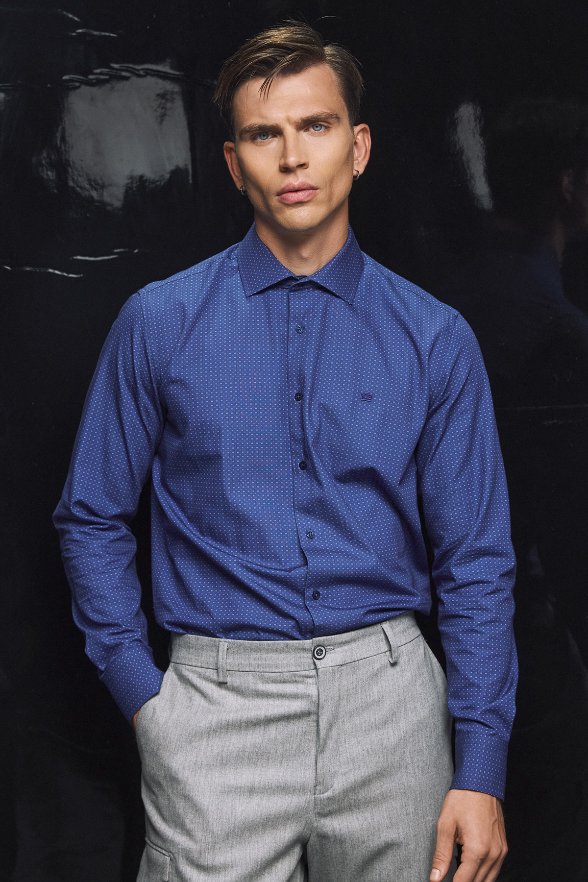 Guy Laroche Πουκάμισο Classic Fit σε Bleu Χρώμα - Image 8