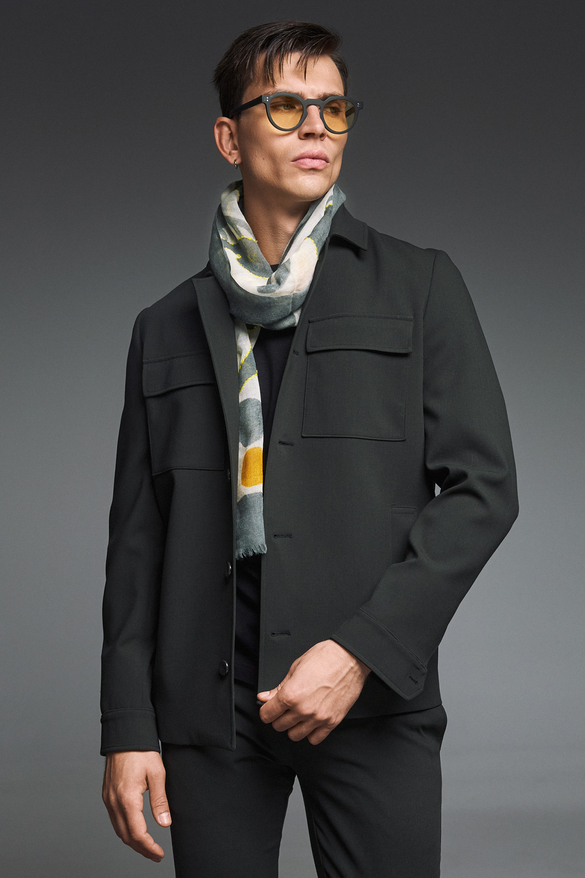 BIZZARO Κοστούμι με Παντελόνι με Λάστιχο σε OLIVE Χρώμα , Slim Fit