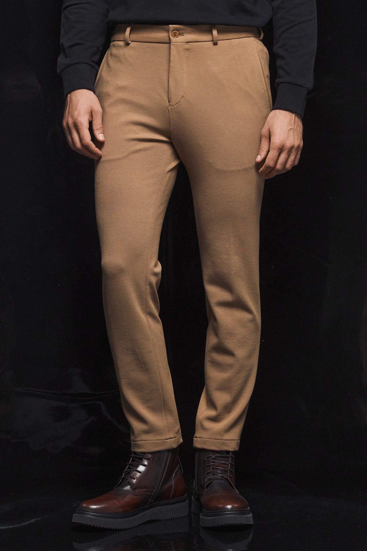 Guy Laroche Παντελόνι με Λάστιχοι σε Μπεζ Χρώμα