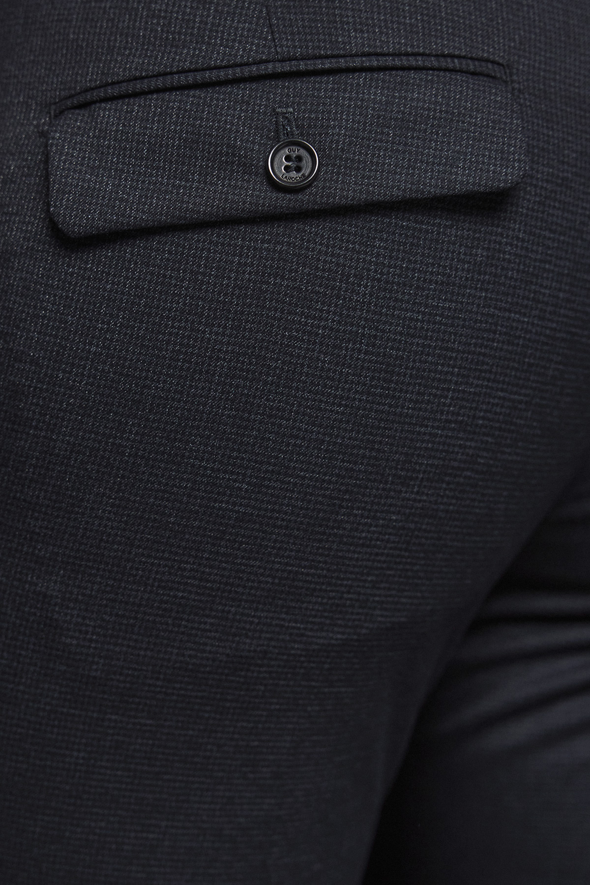 Alternative view of Guy Laroche Παντελόνι Τσίνος με Καπάκι σε Γκρι Ανθρακή Χρώμα