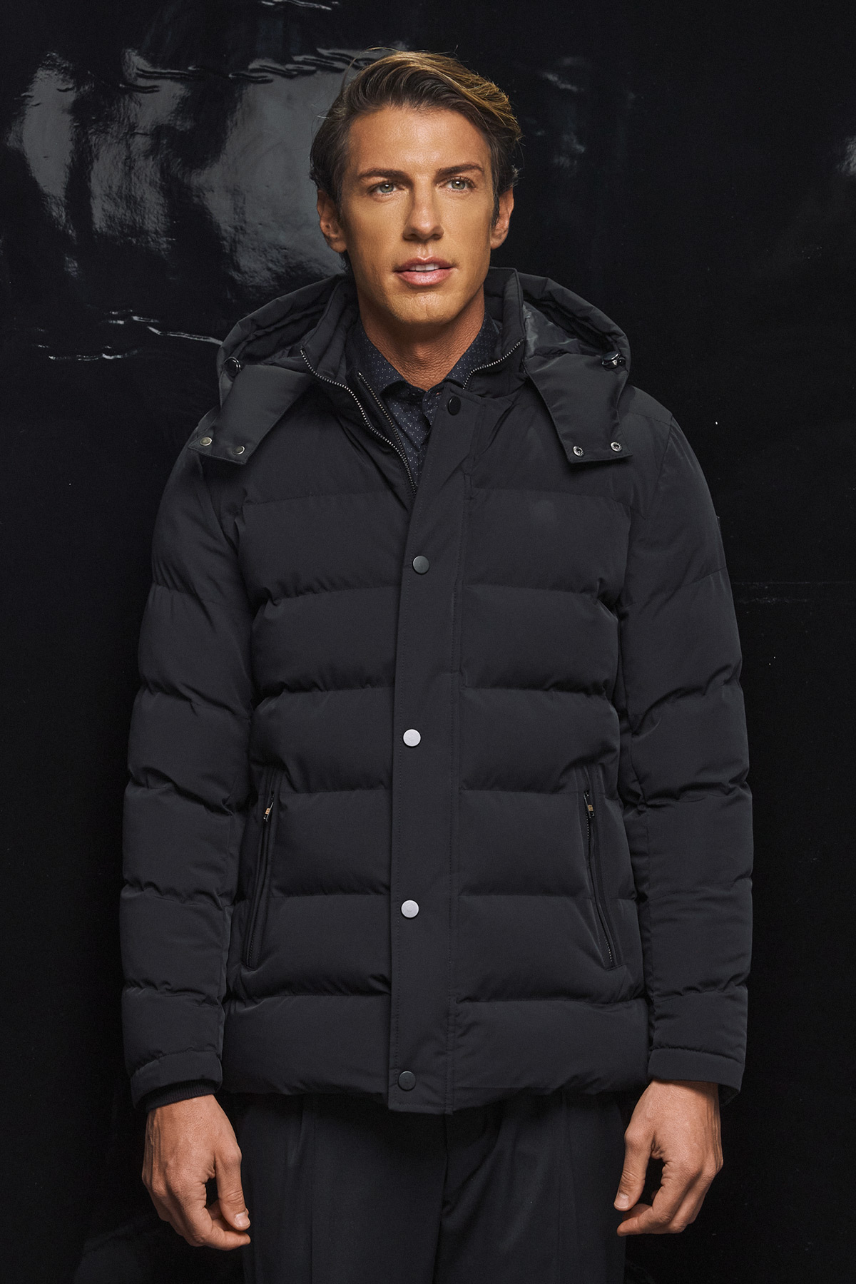 Guy Laroche Τζάκετ τύπου Puffer σε Μαύρο Χρώμα - Image 5
