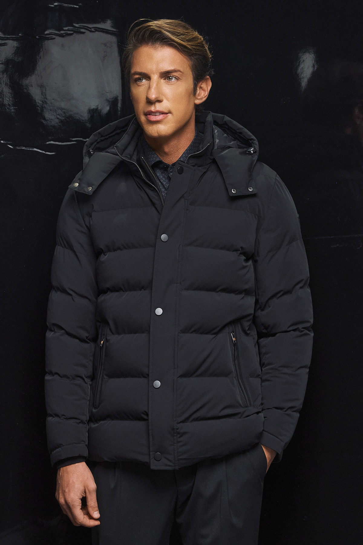 Guy Laroche Τζάκετ τύπου Puffer σε Μαύρο Χρώμα - Image 6