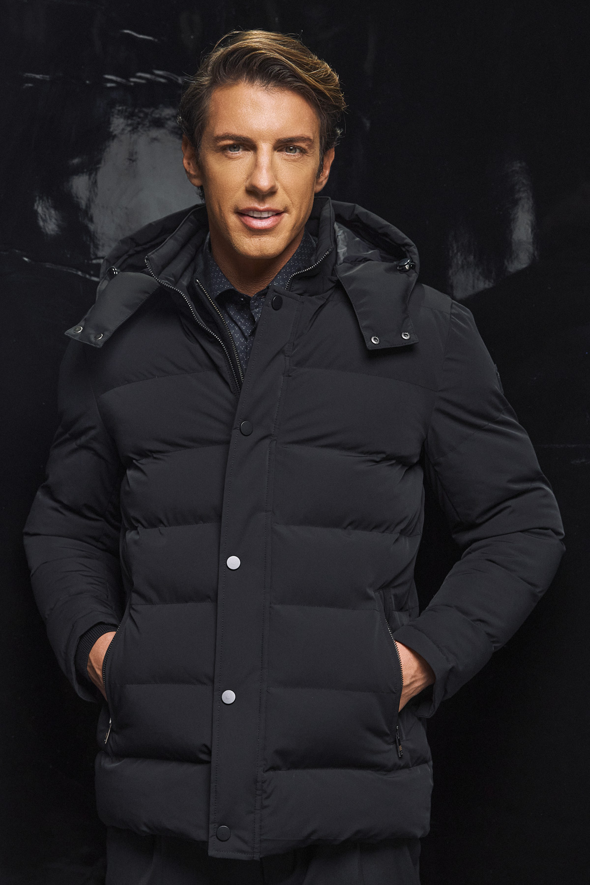 Guy Laroche Τζάκετ τύπου Puffer σε Μαύρο Χρώμα - Image 7