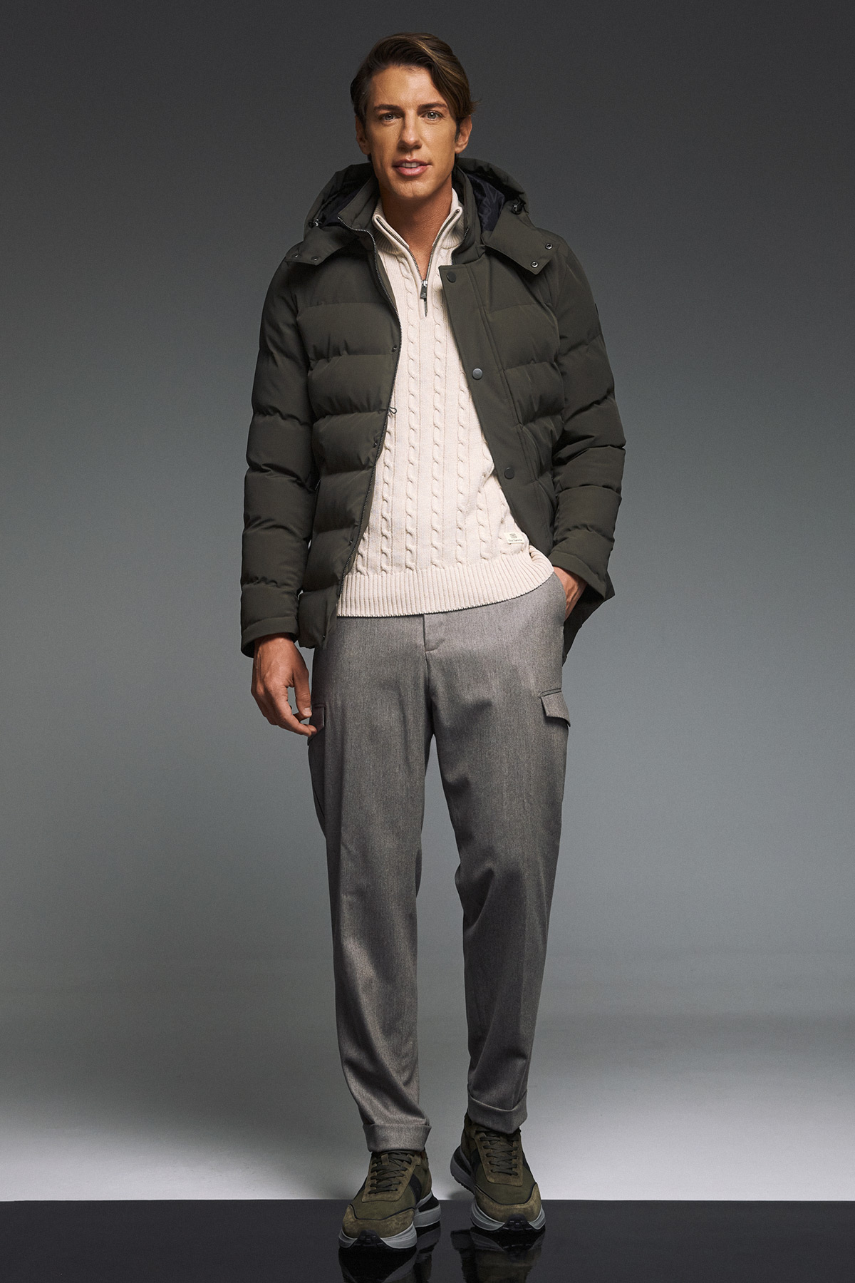 Guy Laroche Τζάκετ τύπου Puffer σε Λάδι Χρώμα - Image 3