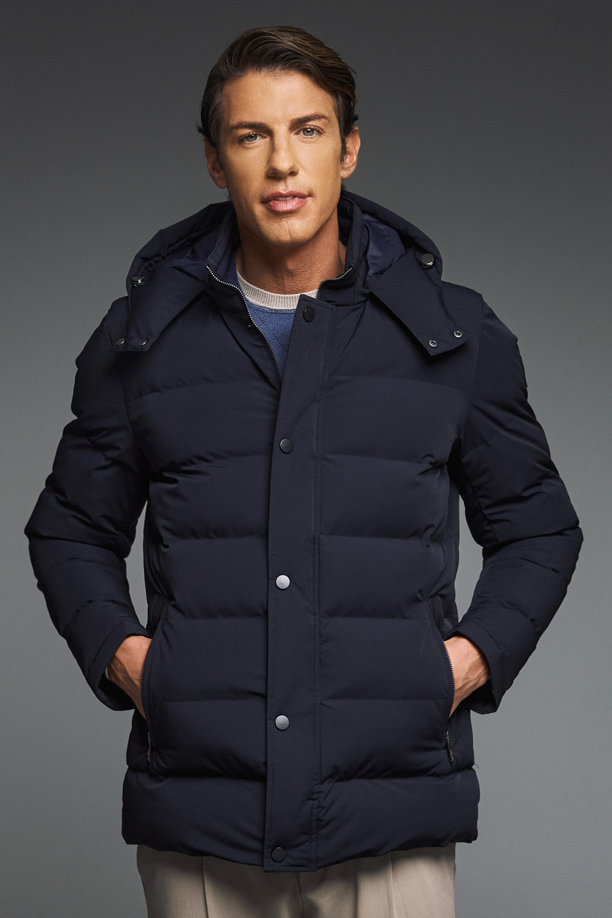 Guy Laroche Τζάκετ τύπου Puffer σε Μπλε Χρώμα