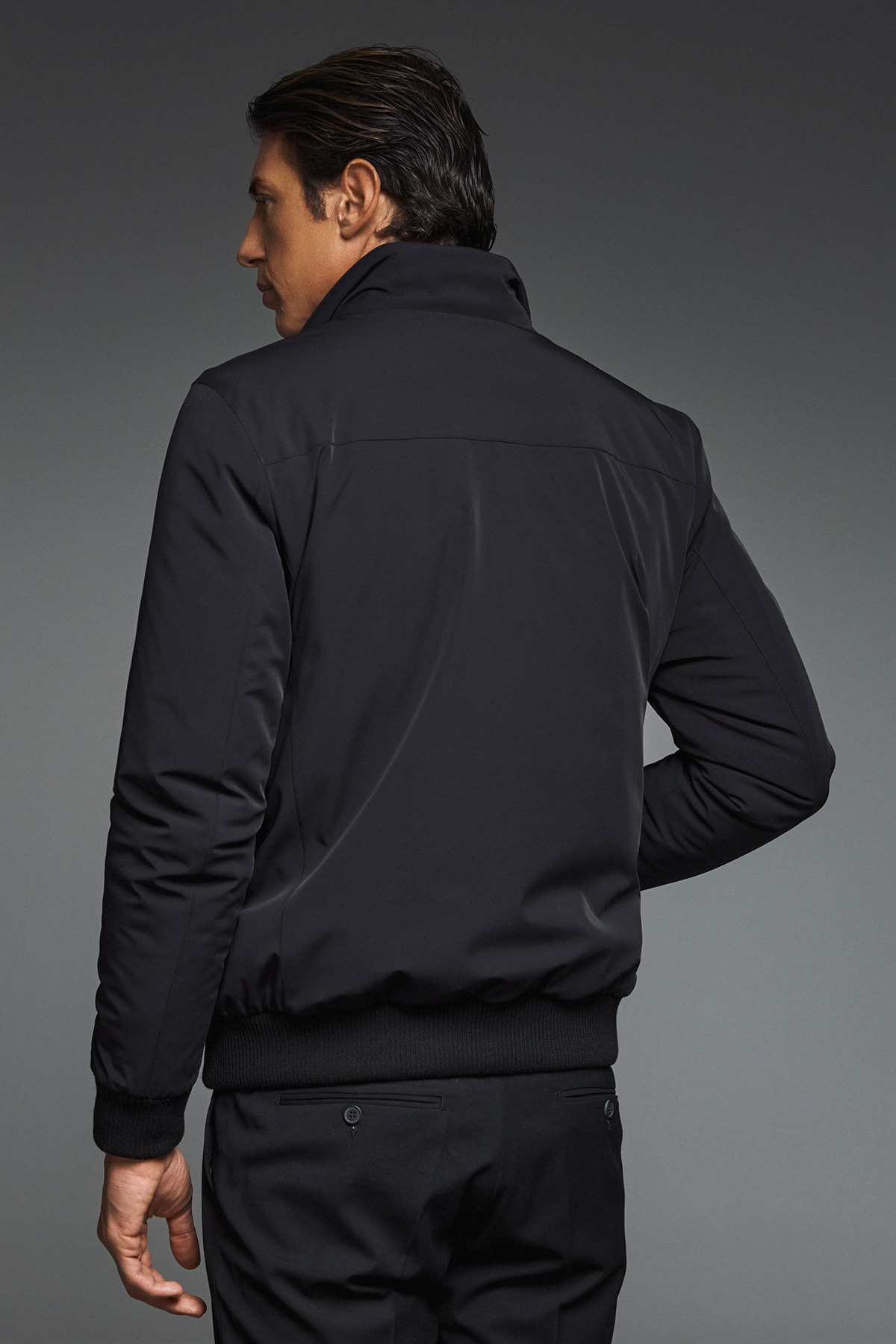 Guy Laroche Μπουφάν τύπου Bomber σε Μαύρο Χρώμα - Image 12