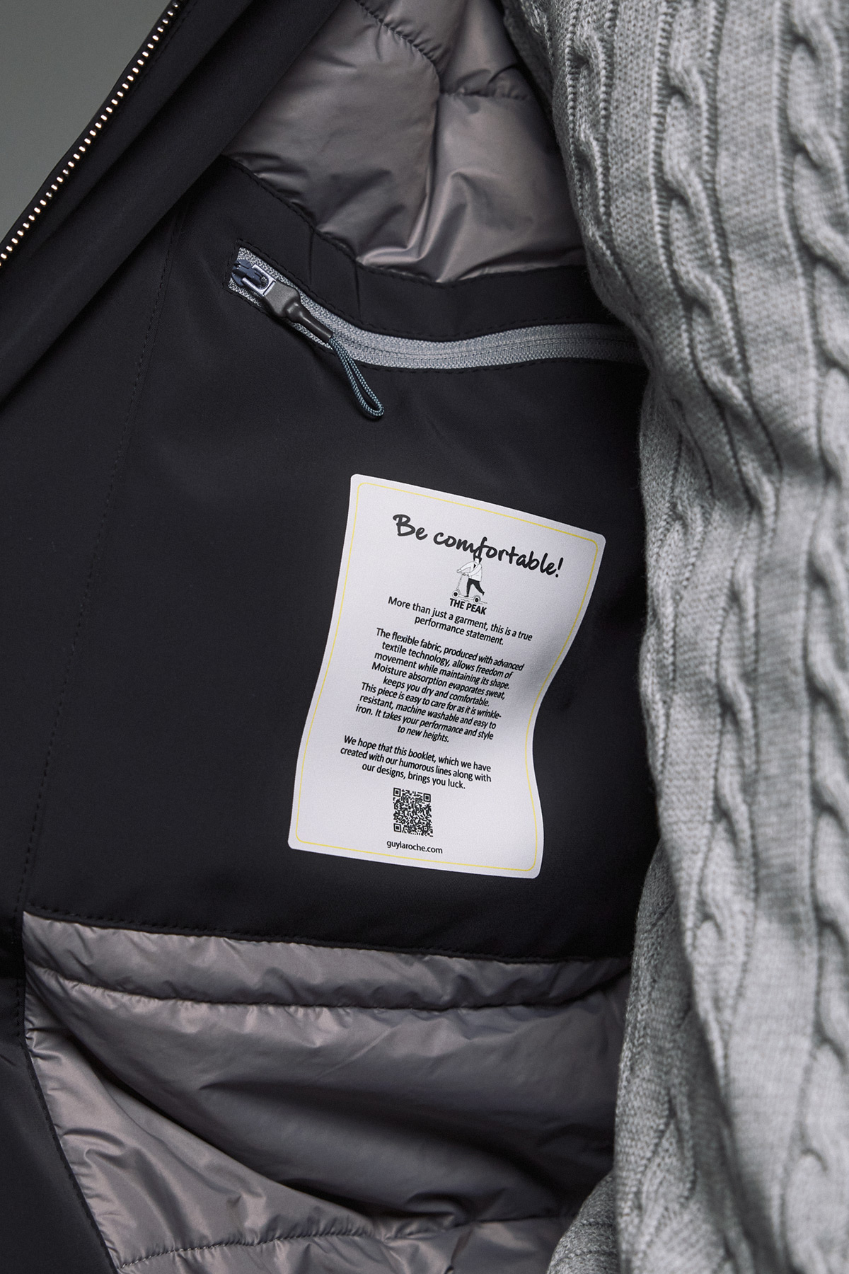 Guy Laroche Μπουφάν τύπου Bomber σε Μαύρο Χρώμα - Image 13