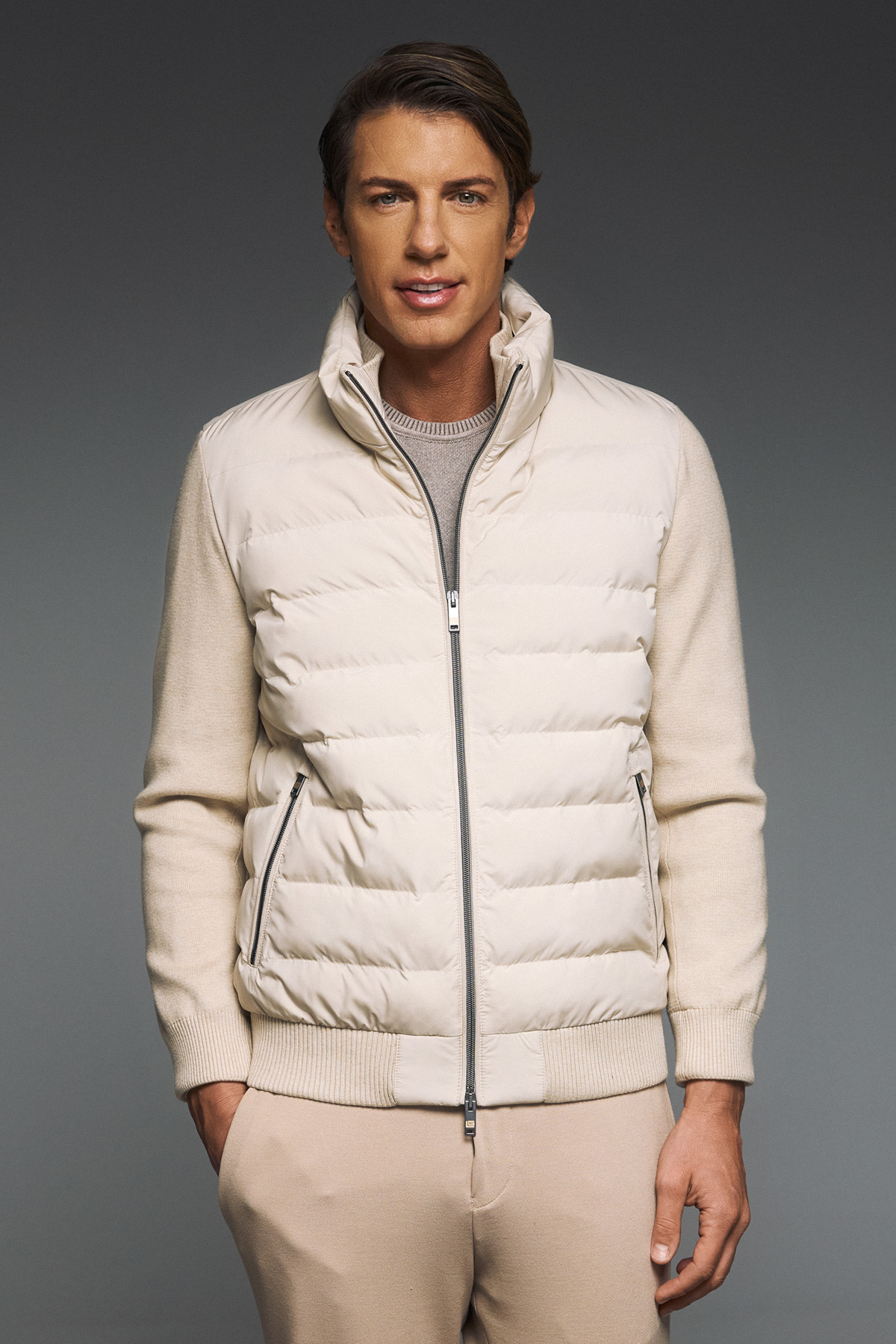 Guy Laroche Μπουφάν τύπου Bomber σε ECROU Χρώμα - Image 6
