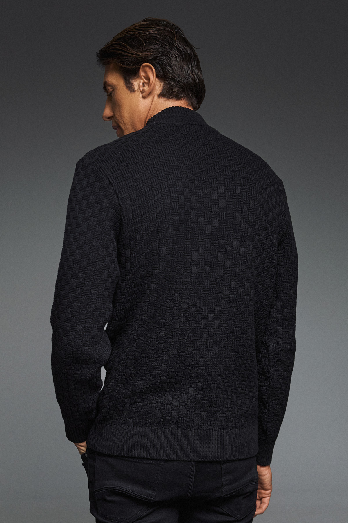 Guy Laroche Μπλούζα Λουπέτο Βαμβακερή σε Χρώμα BLACK με Regular Fit - Image 7