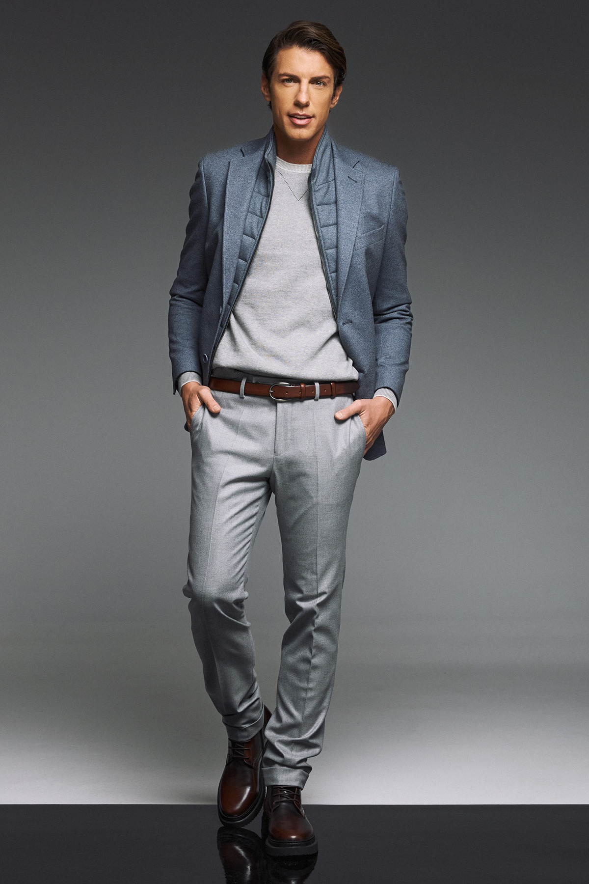 Guy Laroche Σακάκι σε Blue Raf Χρώμα Με Αποσπώμενο Γιλέκο - Image 9