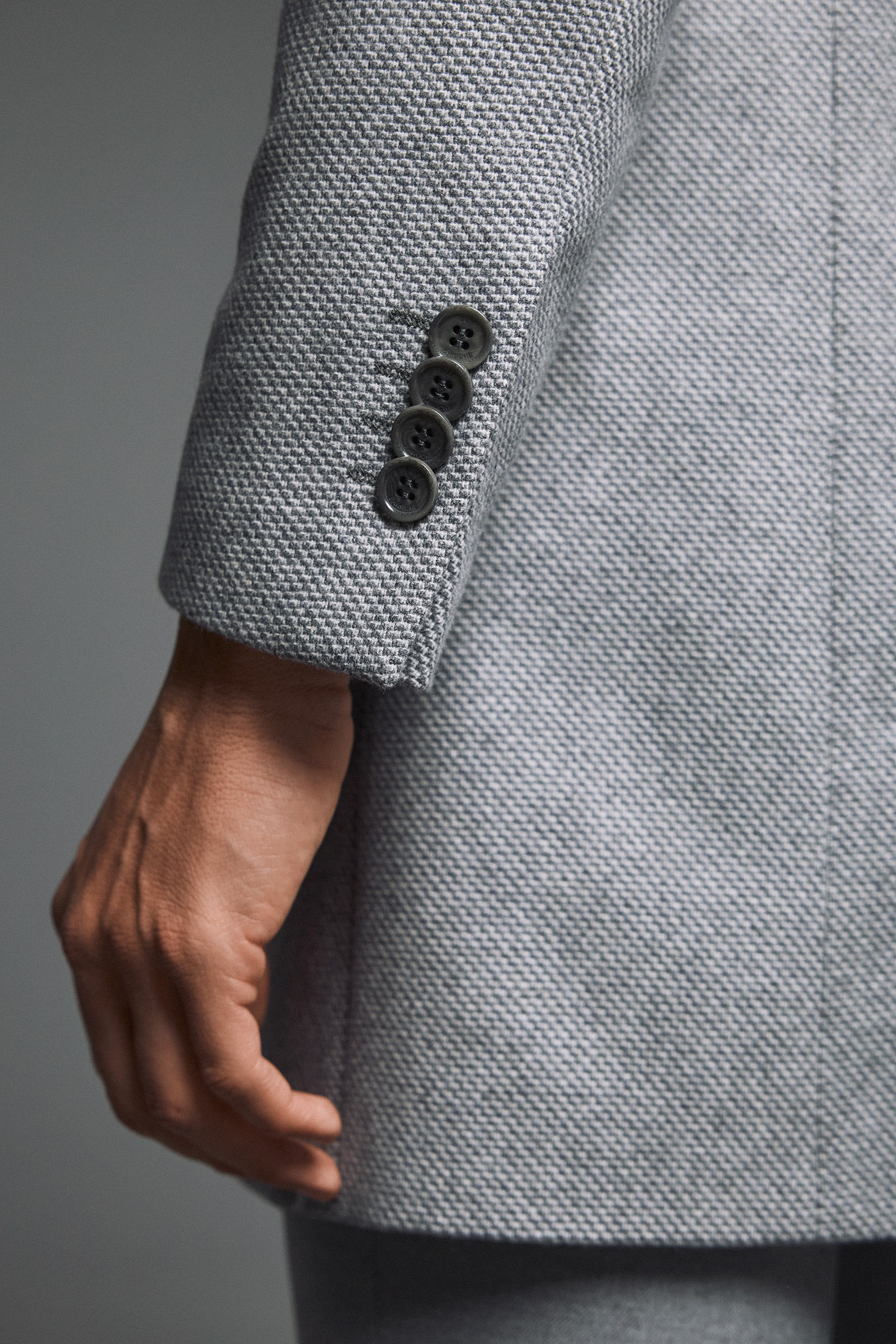 Guy Laroche Παλτό Παρκά Γιλεκούχο σε Γκρι Χρώμα - Image 10