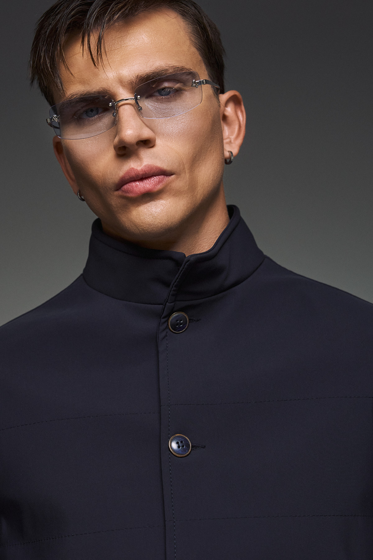 Bizzaro Ανδρικό Γιλέκο σε Slim Fit σε Μπλε Χρώμα - Image 6