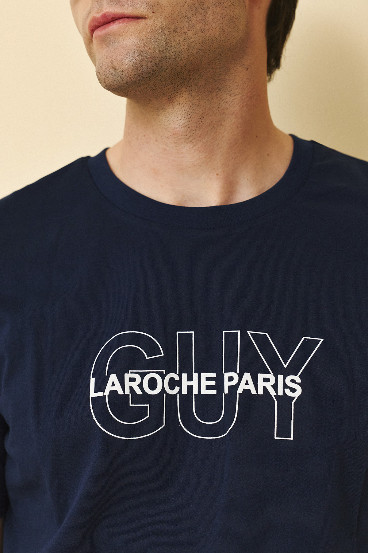 Alternative view of Guy Laroche Βαμβακερή Μπλούζα T-Shirt σε Blue Χρώμα