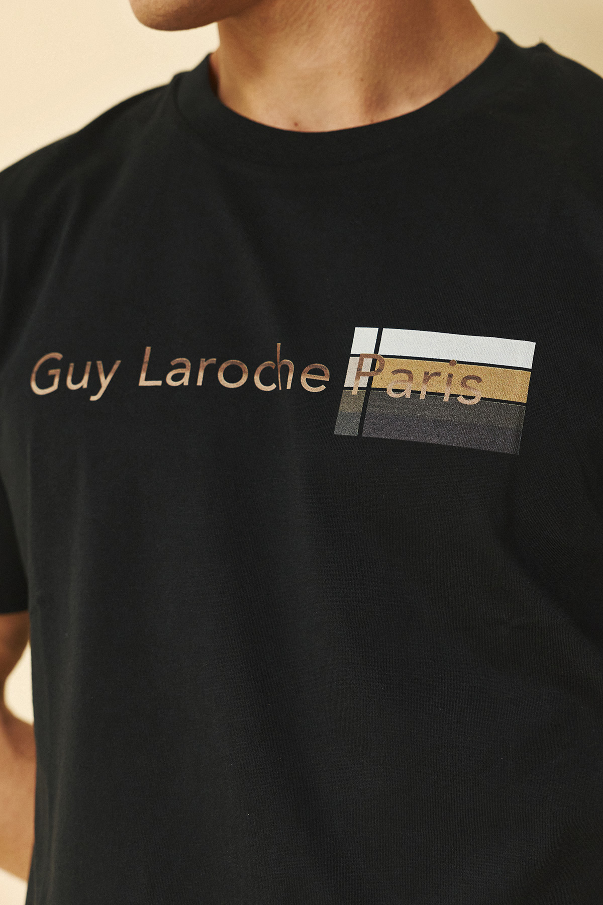Alternative view of Guy Laroche Βαμβακερή Μπλούζα T-Shirt  σε Black Χρώμα