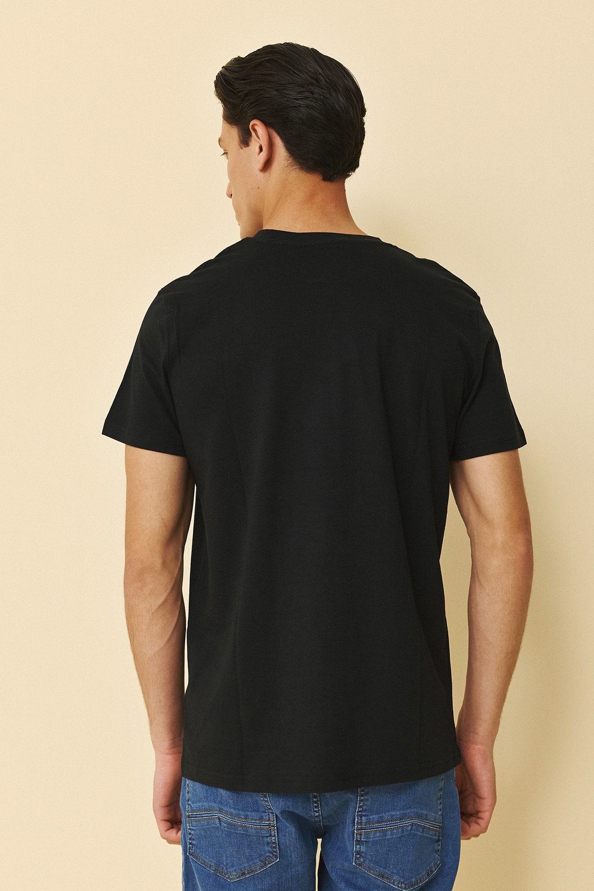 Guy Laroche Βαμβακερή Μπλούζα T-Shirt σε Black Χρώμα - Image 5