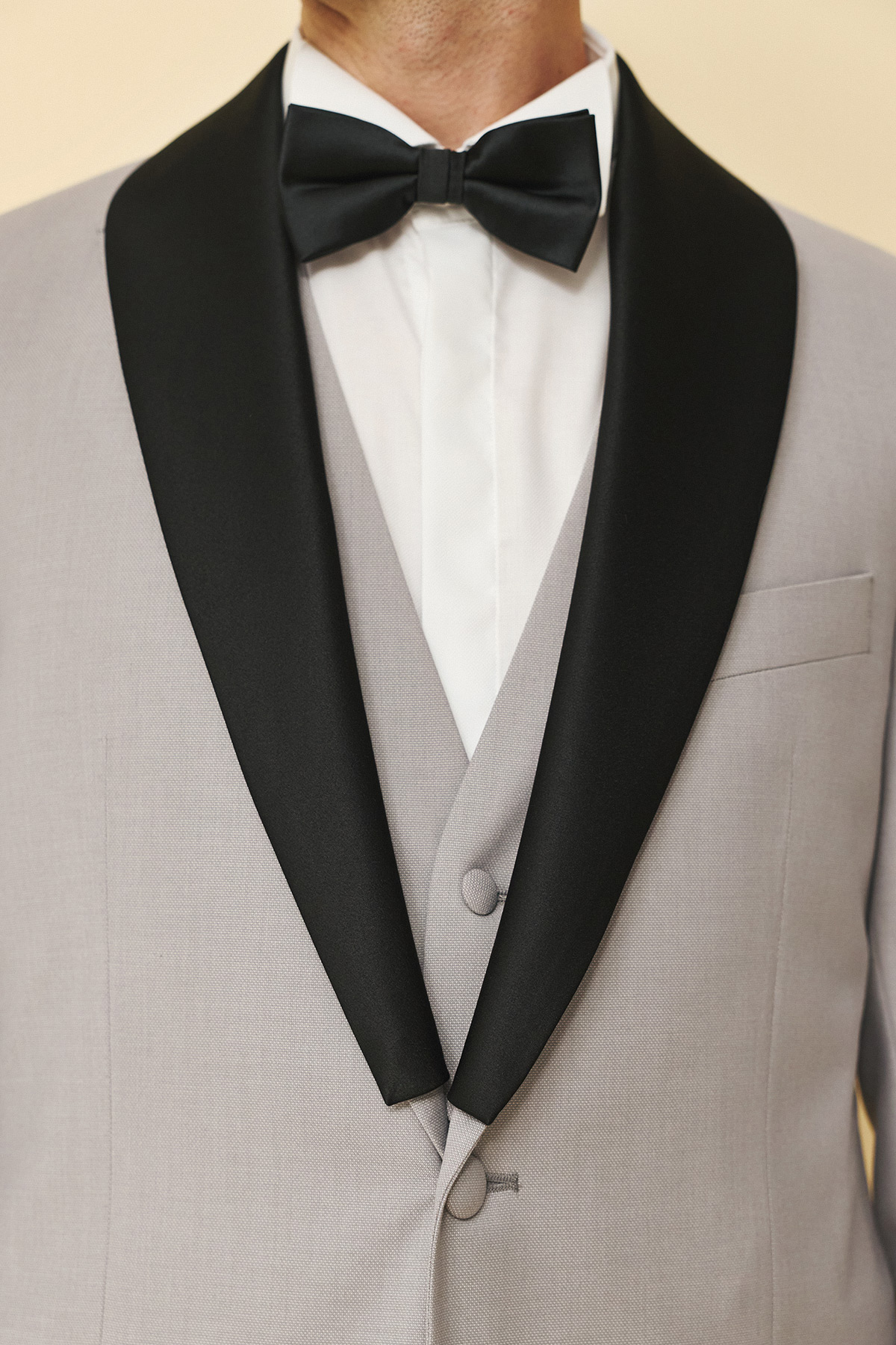 Bizzaro Σμόκιν 855G Με Γιλέκο σε GREY Χρώμα και Slim Fit Εφαρμογή - Image 8