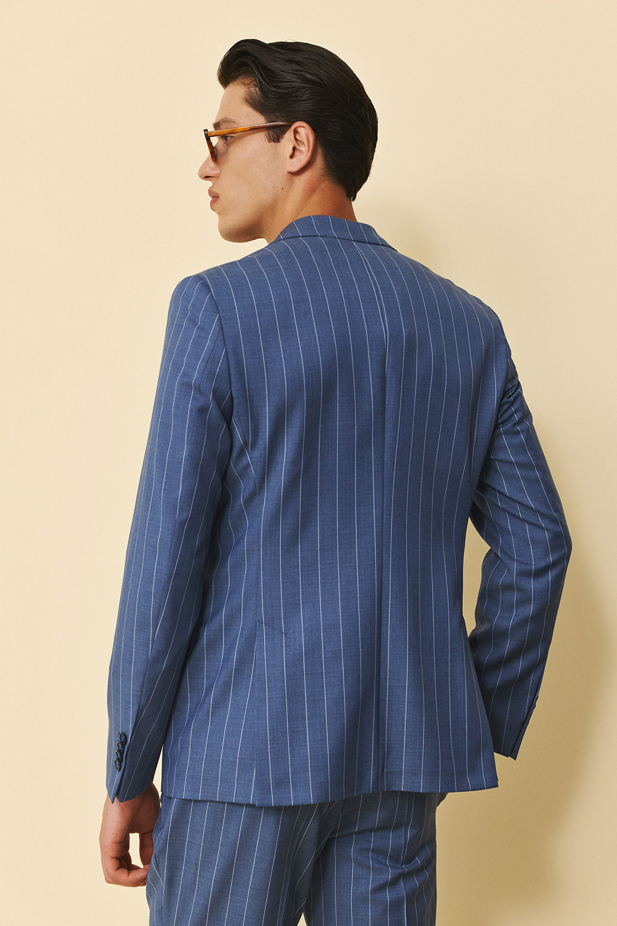 Bizzaro Κοστούμι ΜΙΣΟΦΟΔΡΟ 854-098 Slim Fit σε BEIGE Χρώμα - Image 9