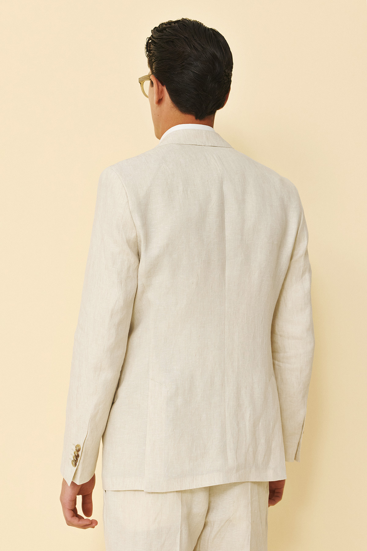Bizzaro Κοστούμι ΜΙΣΟΦΟΔΡΟ 854-098 Slim Fit σε BEIGE Χρώμα - Image 8