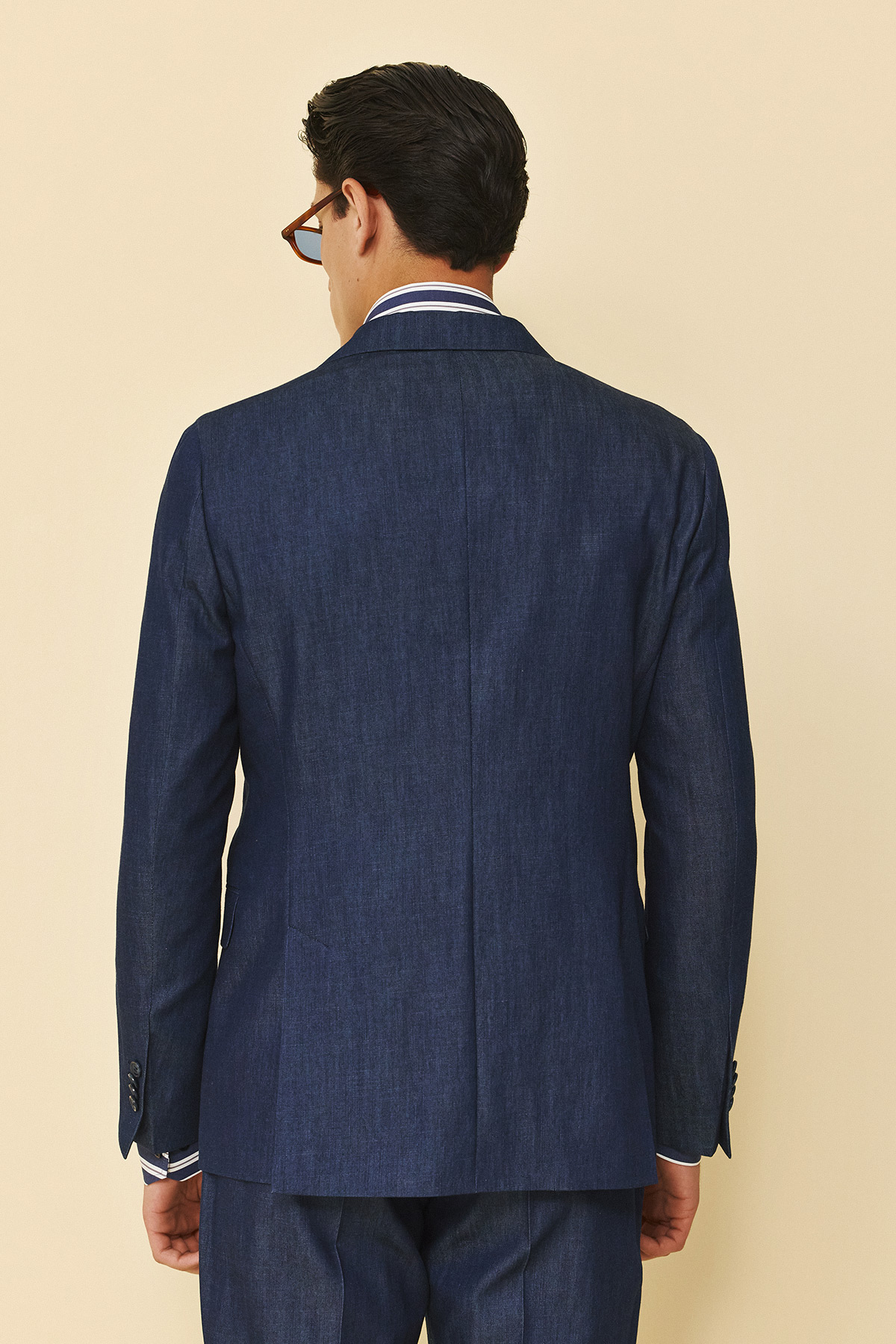 Bizzaro Κοστούμι Σταυρωτό 757-098 Slim Fit σε BlUe Χρώμα - Image 5