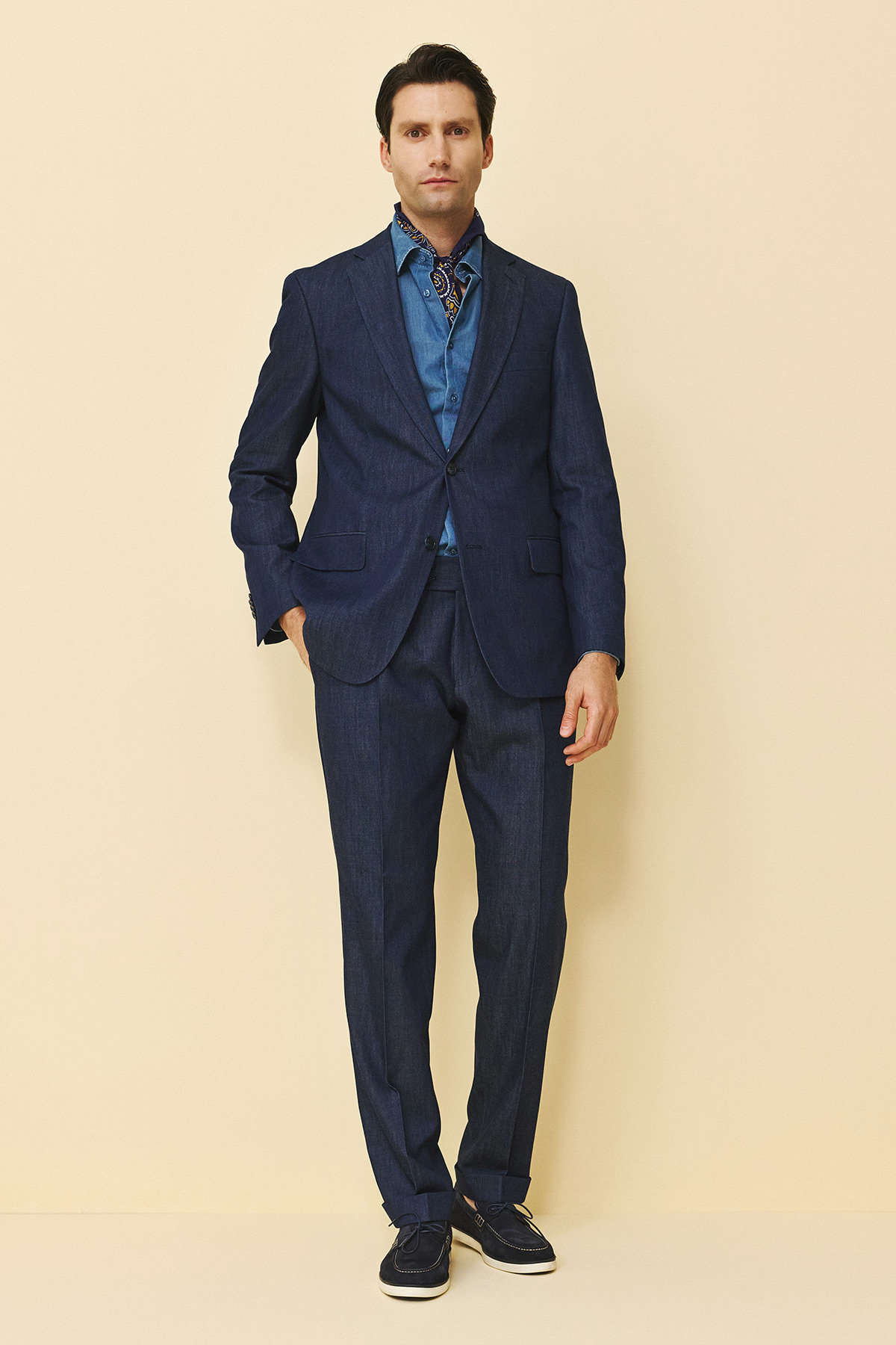 Bizzaro Κοστούμι ΜΙΣΟΦΟΔΡΟ  854-098 Slim Fit σε BlUe Χρώμα