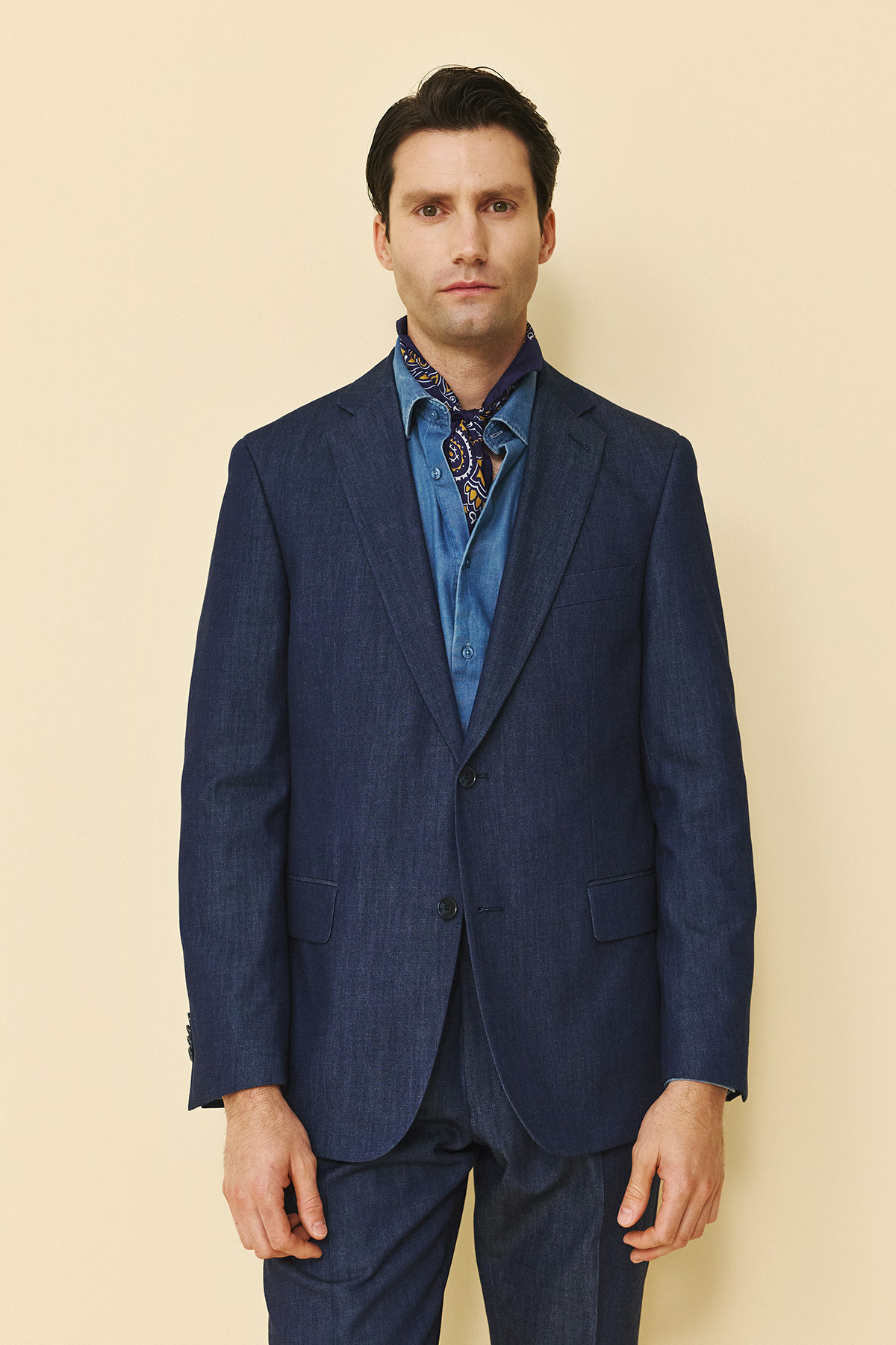 Alternative view of Bizzaro Κοστούμι ΜΙΣΟΦΟΔΡΟ  854-098 Slim Fit σε BlUe Χρώμα